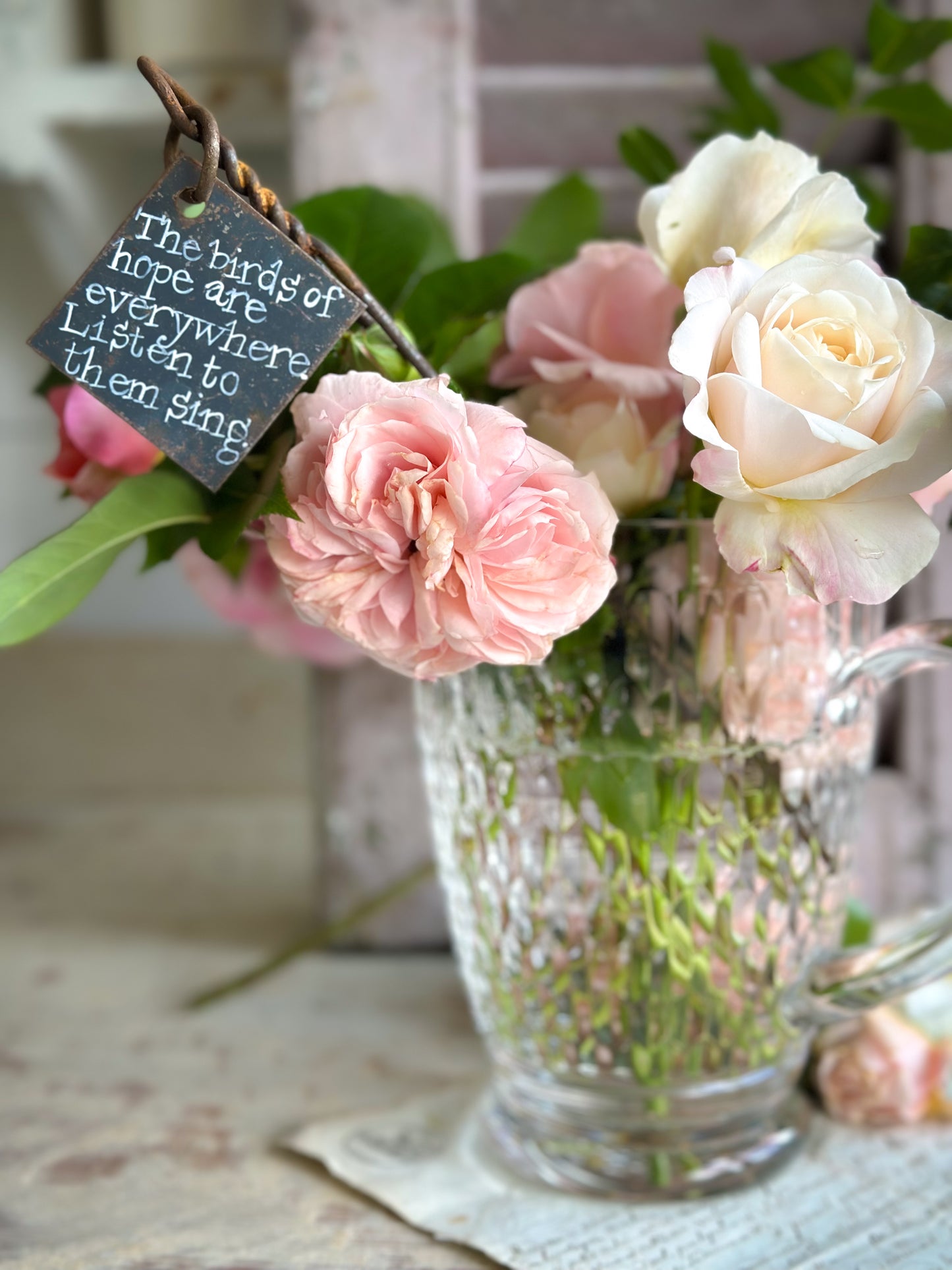 A Hand Painted French Plant Marker