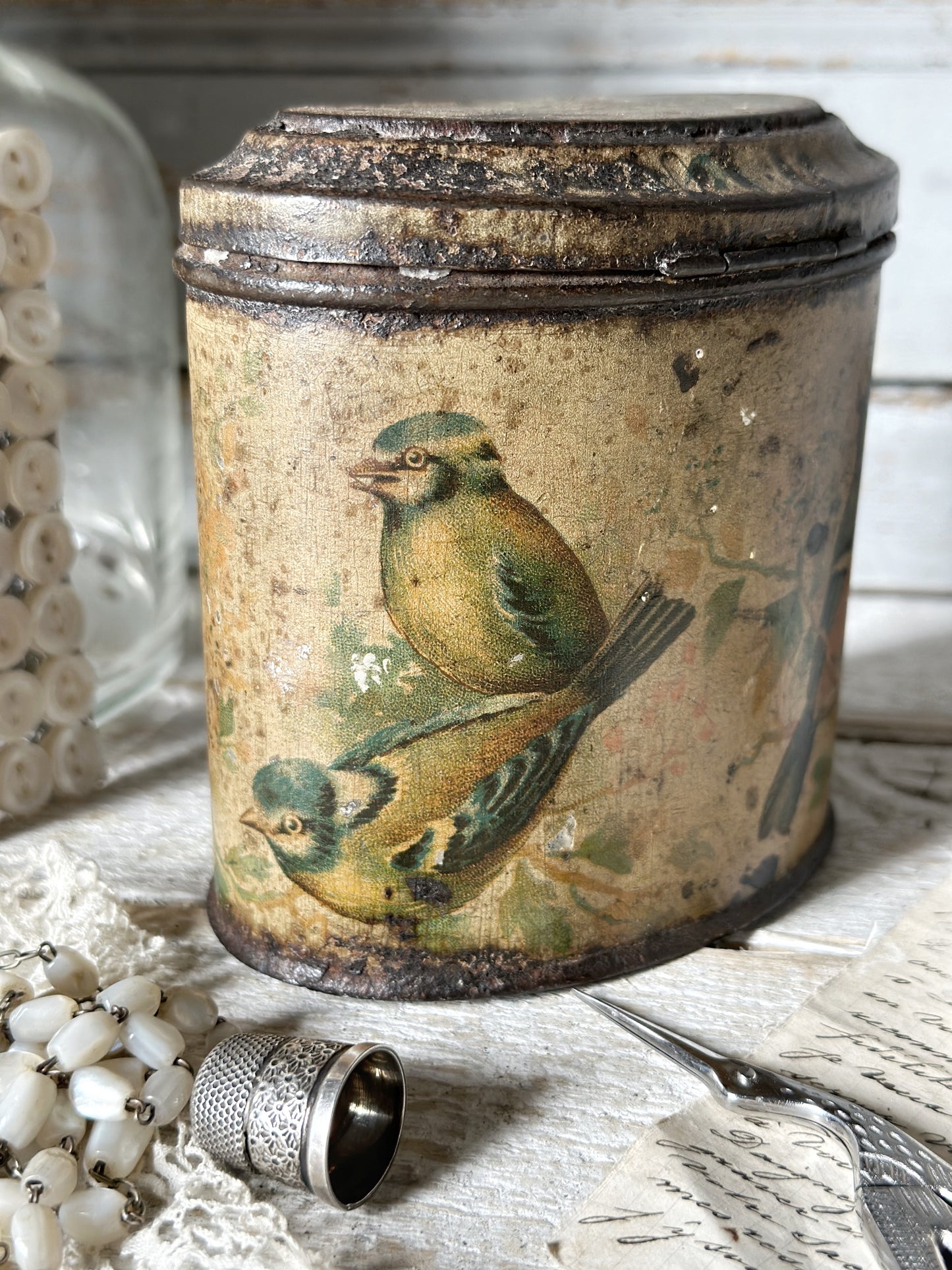 C1890S VINTAGE FARROW&CO MUSTARD MAKERS BOSTON ENGLAND SMALL OVAL MUSTARD TIN