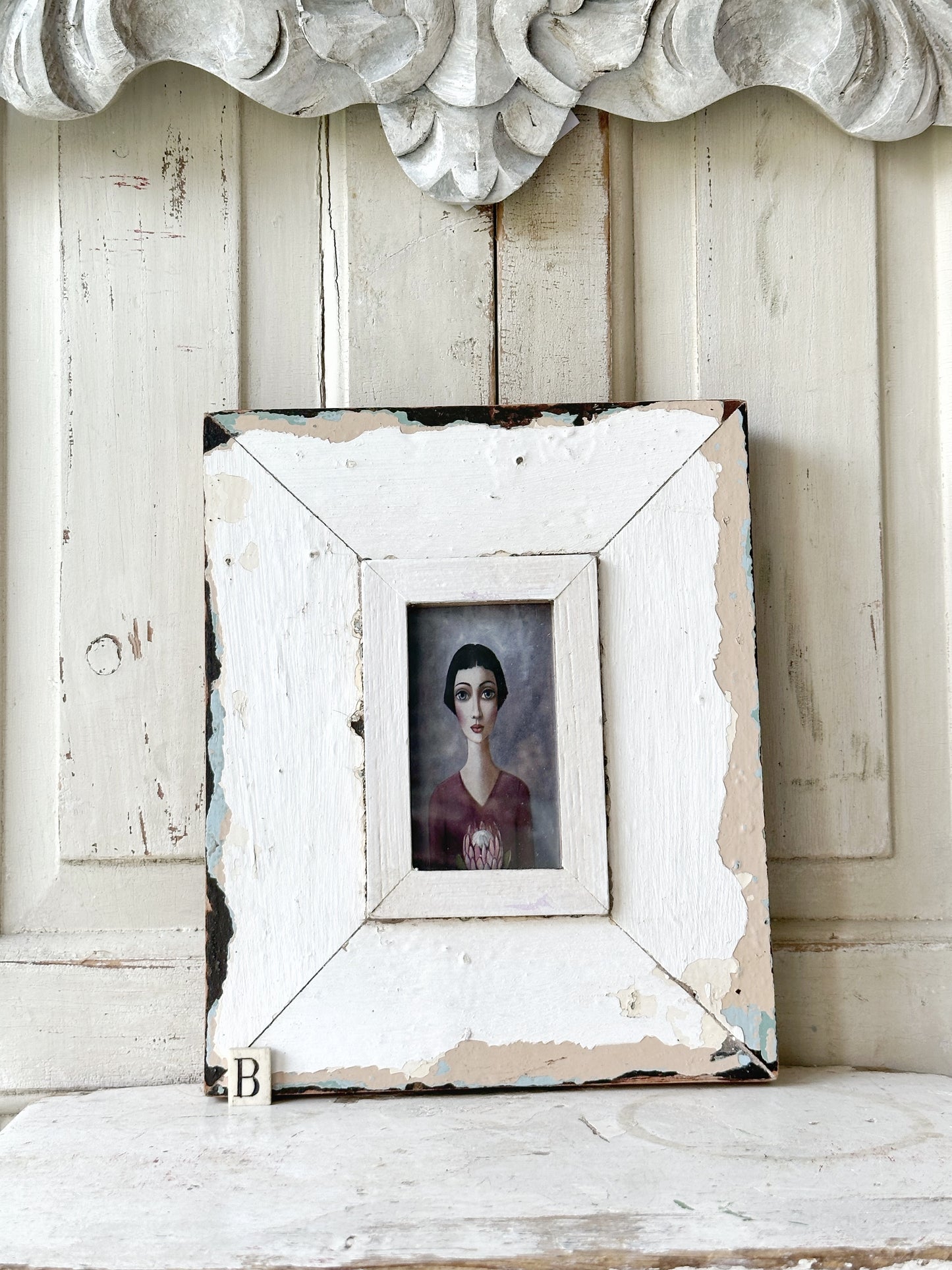 A Beautiful framed portrait of a lady by Sandra Pelser B