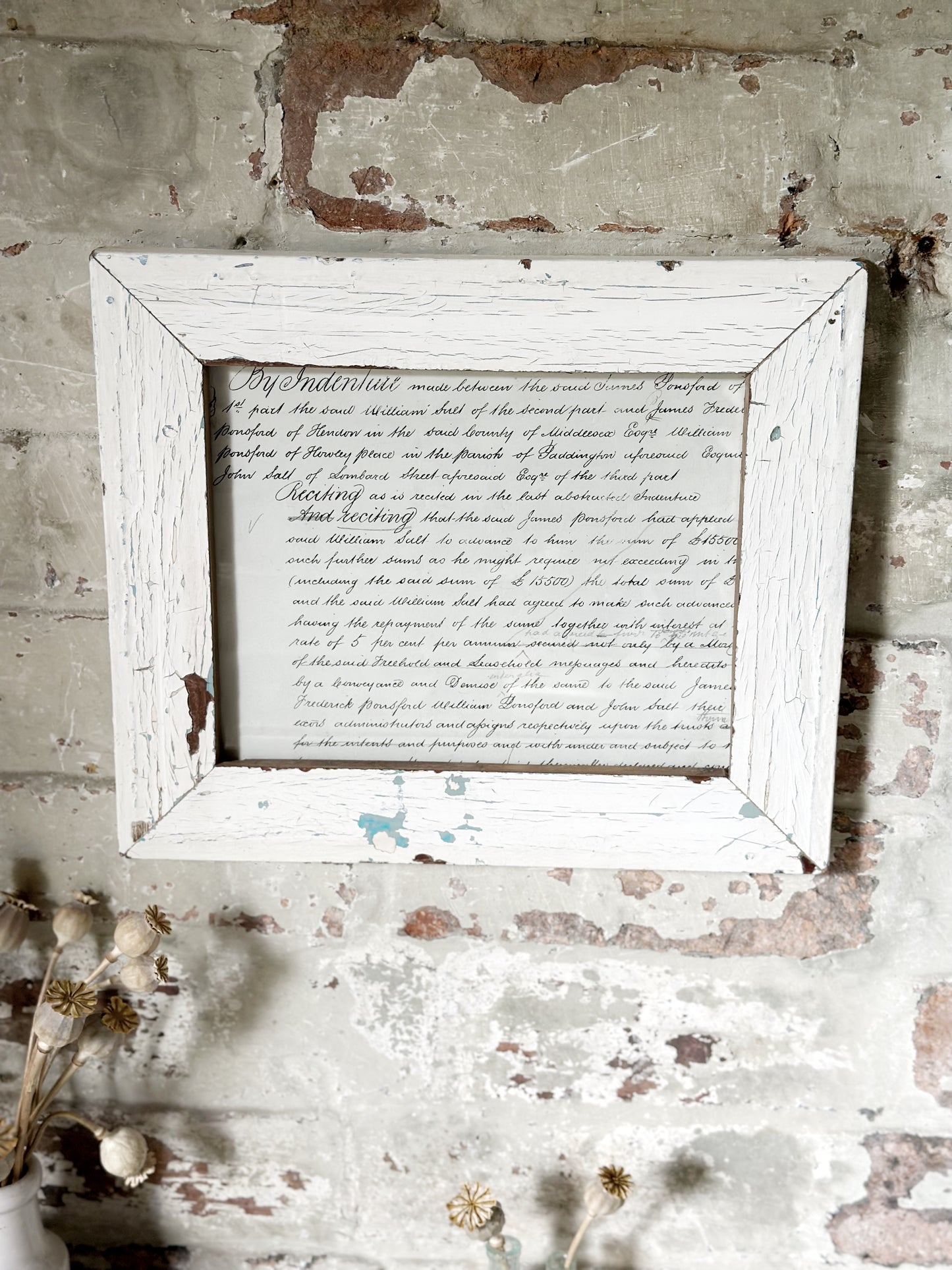 Recycled Wooden Frame by Luna Design large Rectangle Simple G