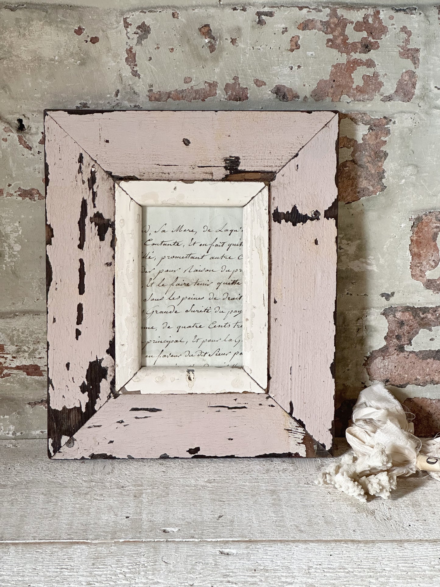 Recycled Wooden Frame by Luna Design A6 Rectangle L