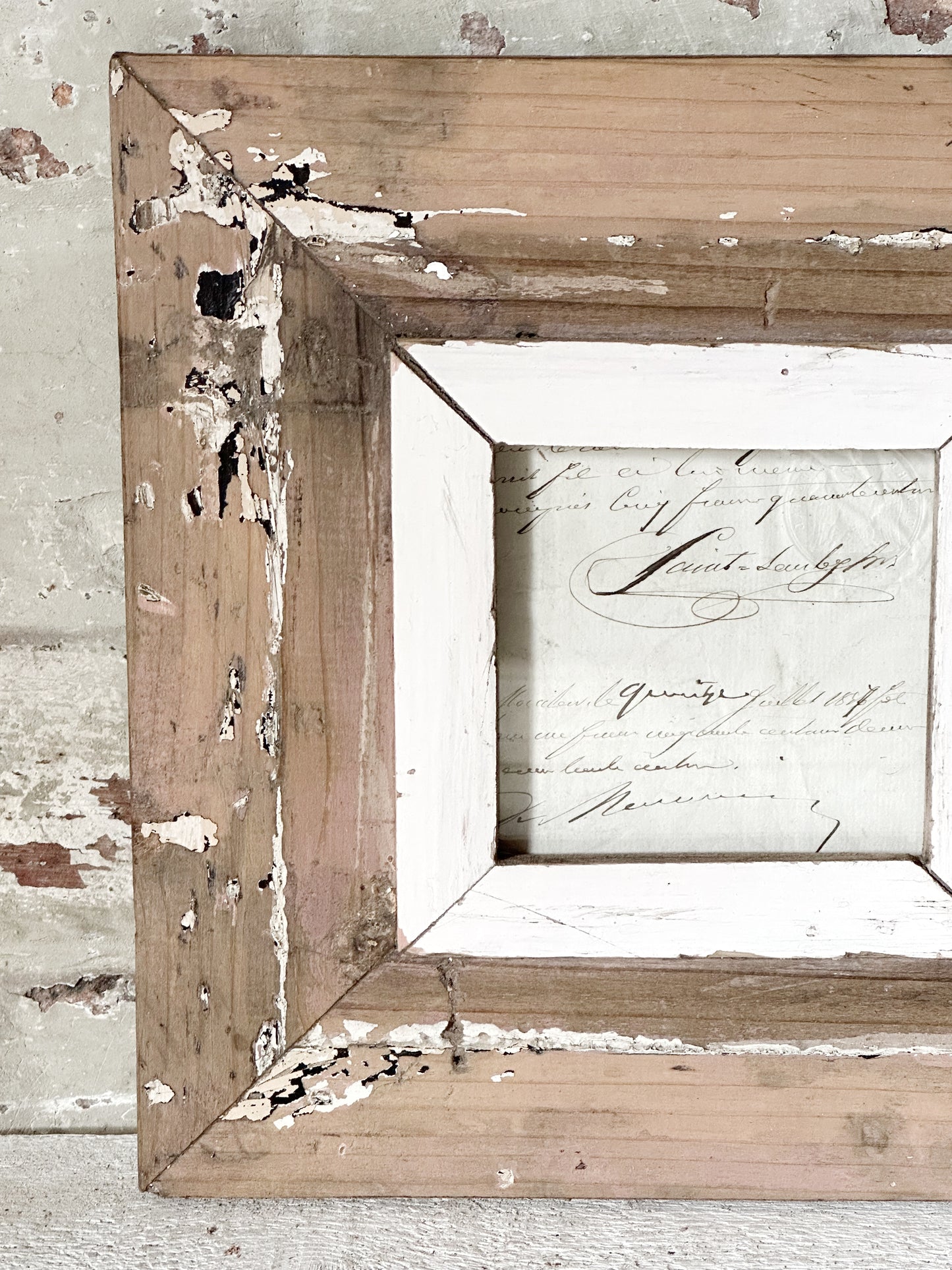 Recycled Wooden Frame by Luna Design A6 Square P