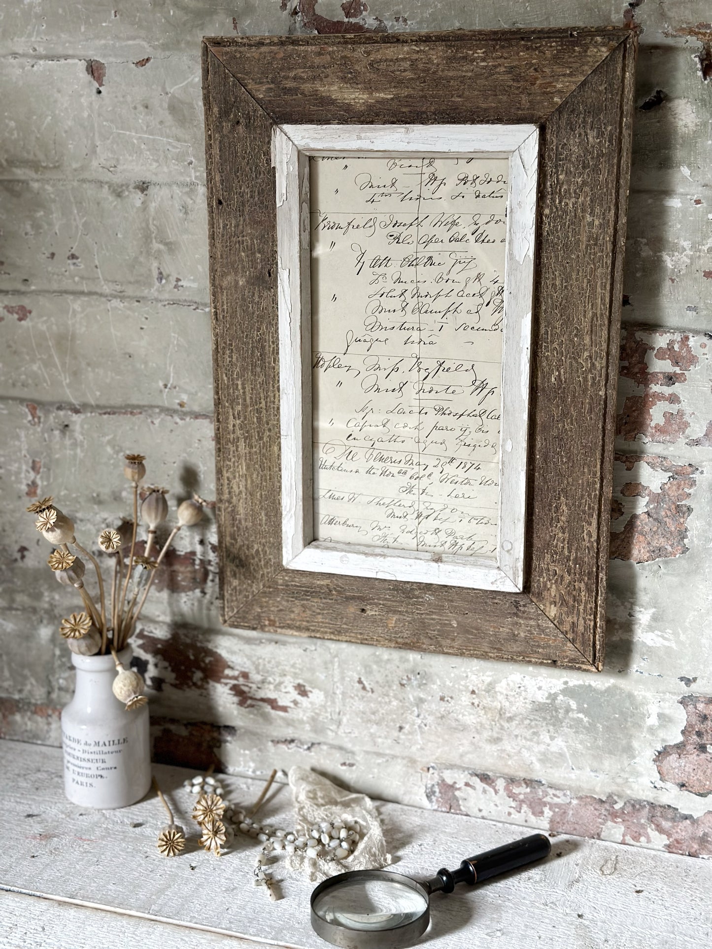 Recycled Wooden Frame by Luna Design A4 Skinny J