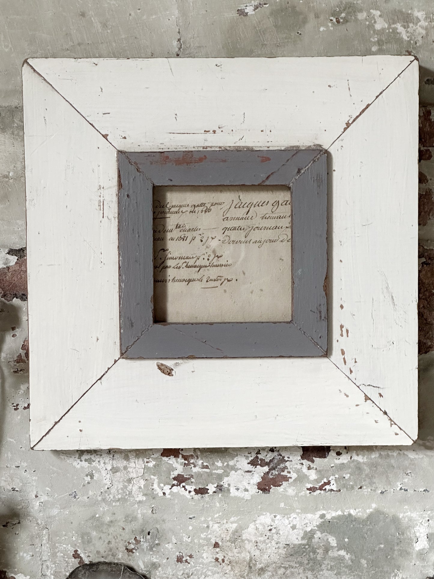 Recycled Wooden Frame by Luna Design A6 Square B