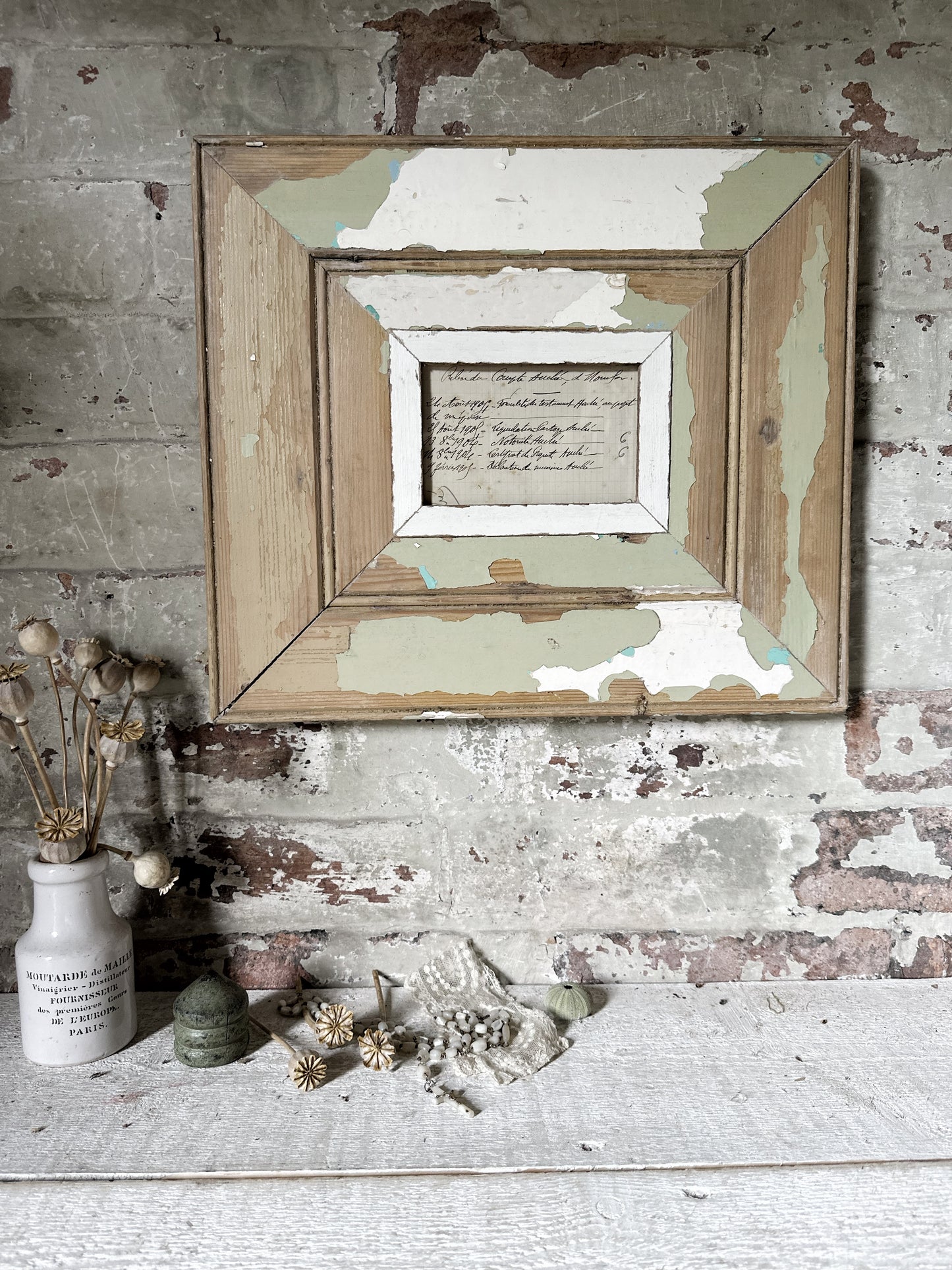 Recycled Wooden Frame by Luna Design Wide Edge B