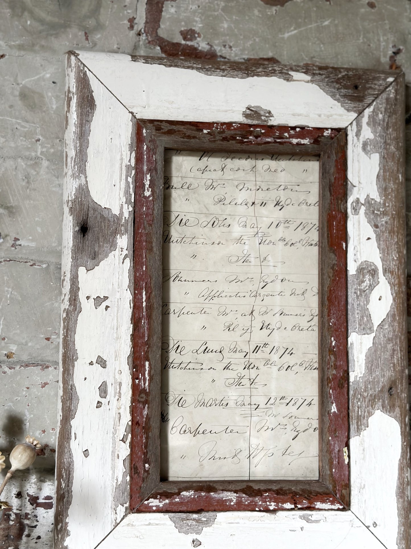 Recycled Wooden Frame by Luna Design A4 Skinny B