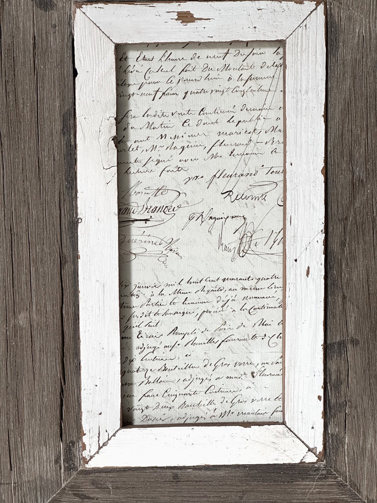 Recycled Wooden Frame by Luna Design A6 Tall B