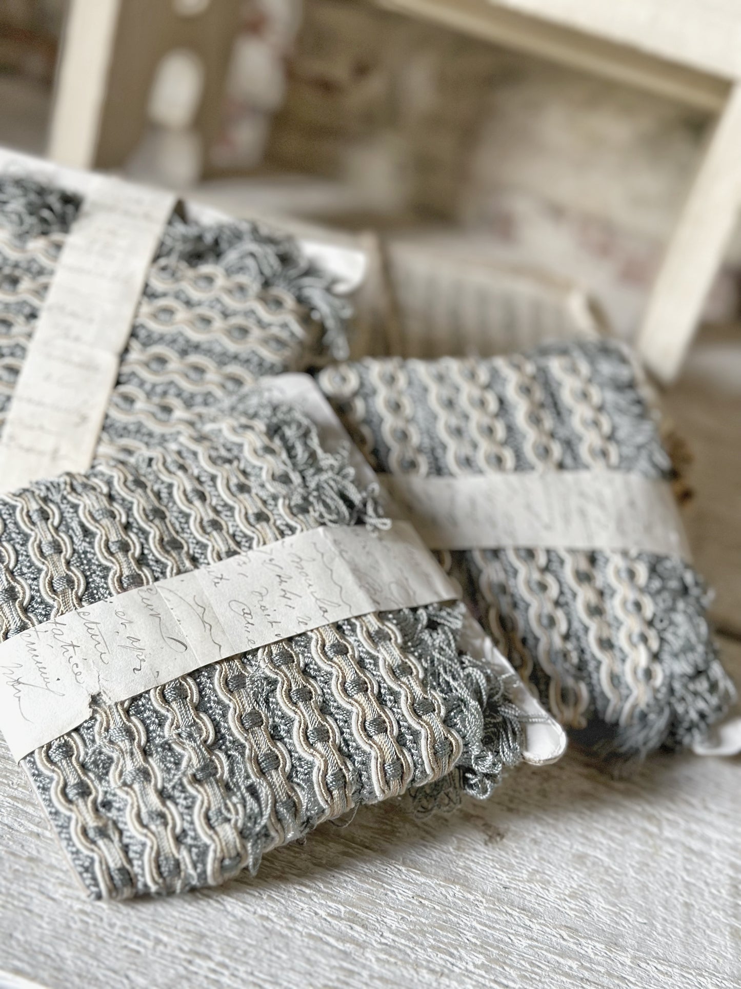 A lovely bundle of vintage trim or passementerie from a French haberdashery