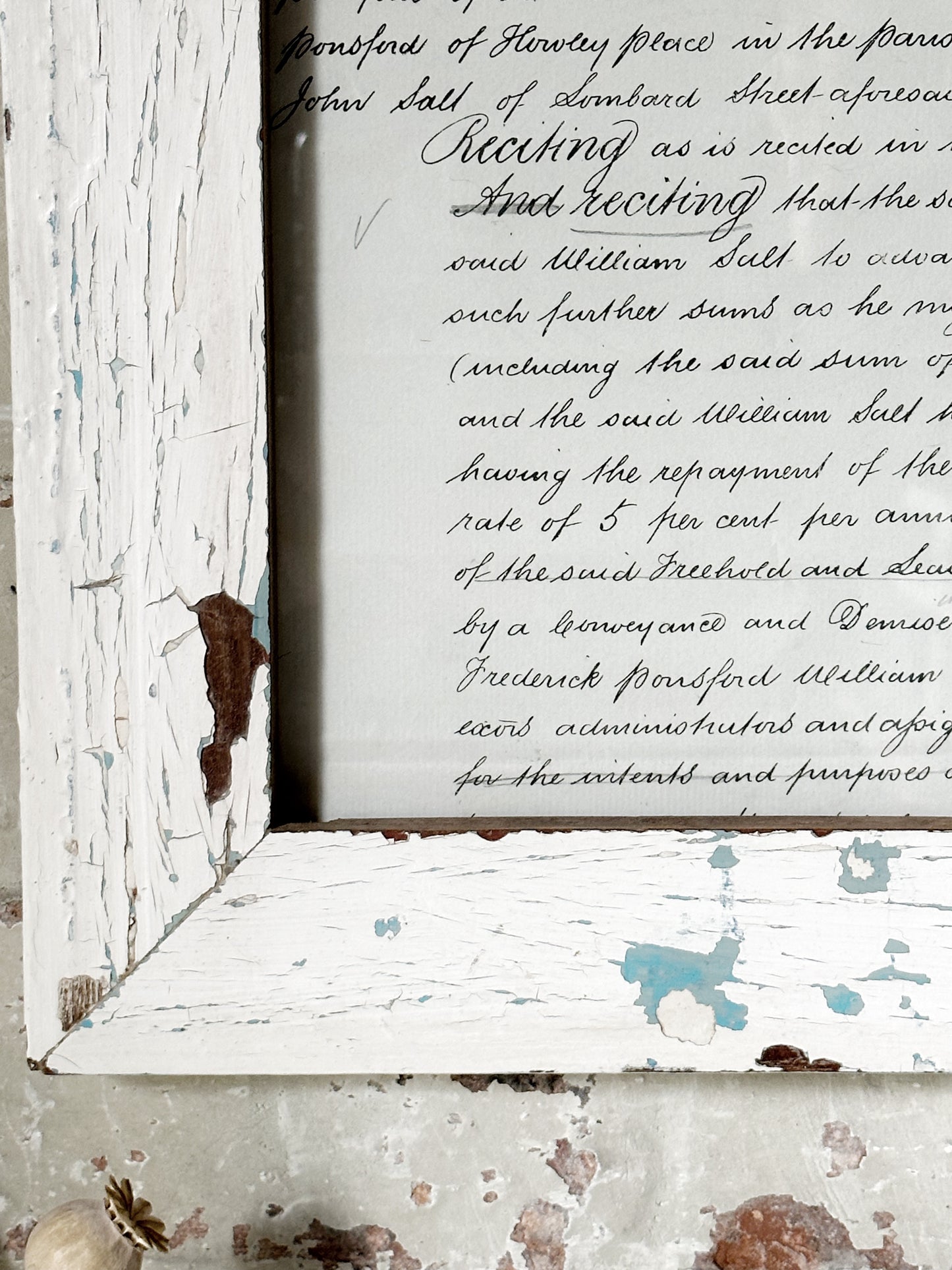 Recycled Wooden Frame by Luna Design large Rectangle Simple G