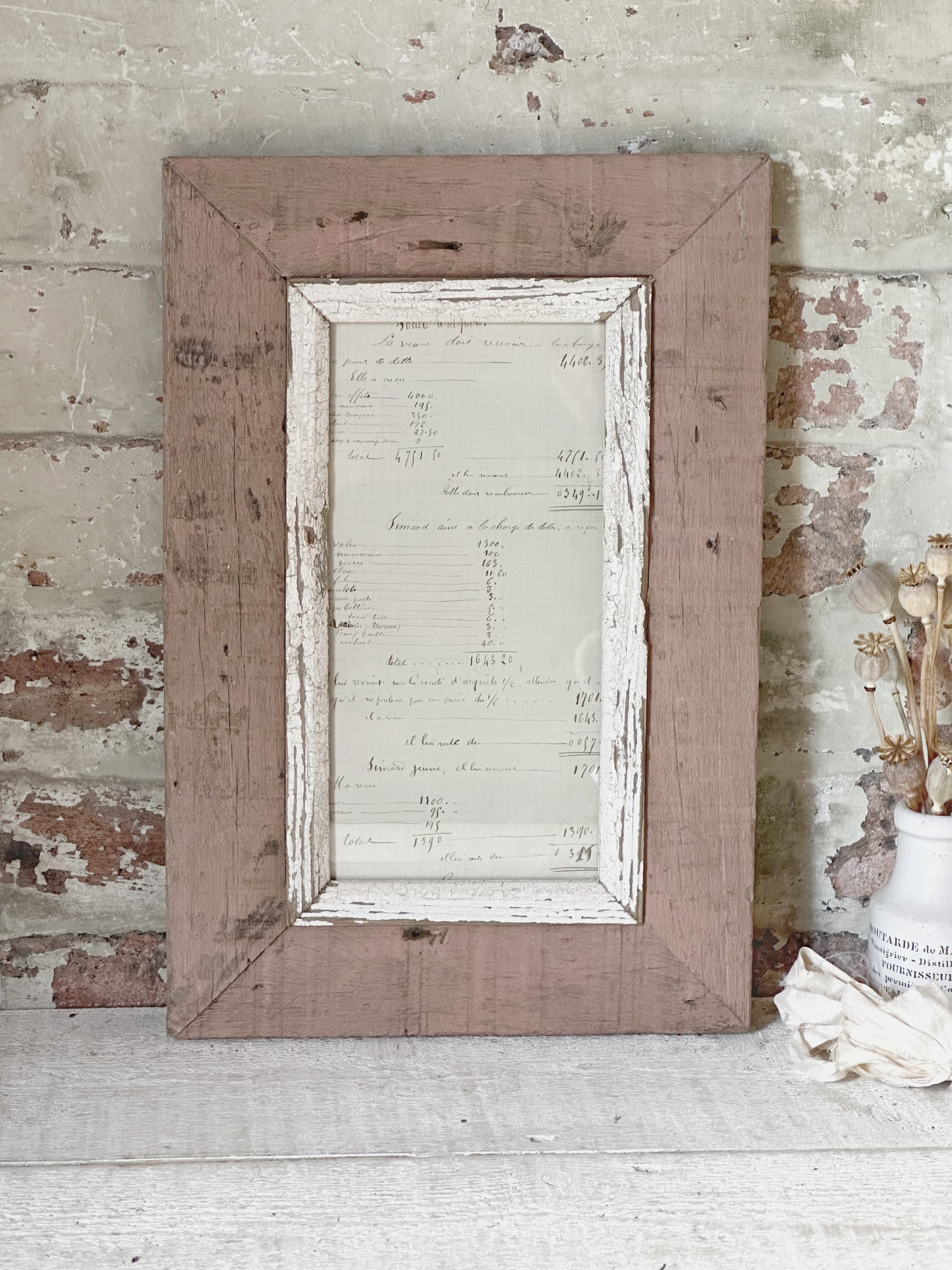 Recycled Wooden Frame by Luna Design A4 Skinny A