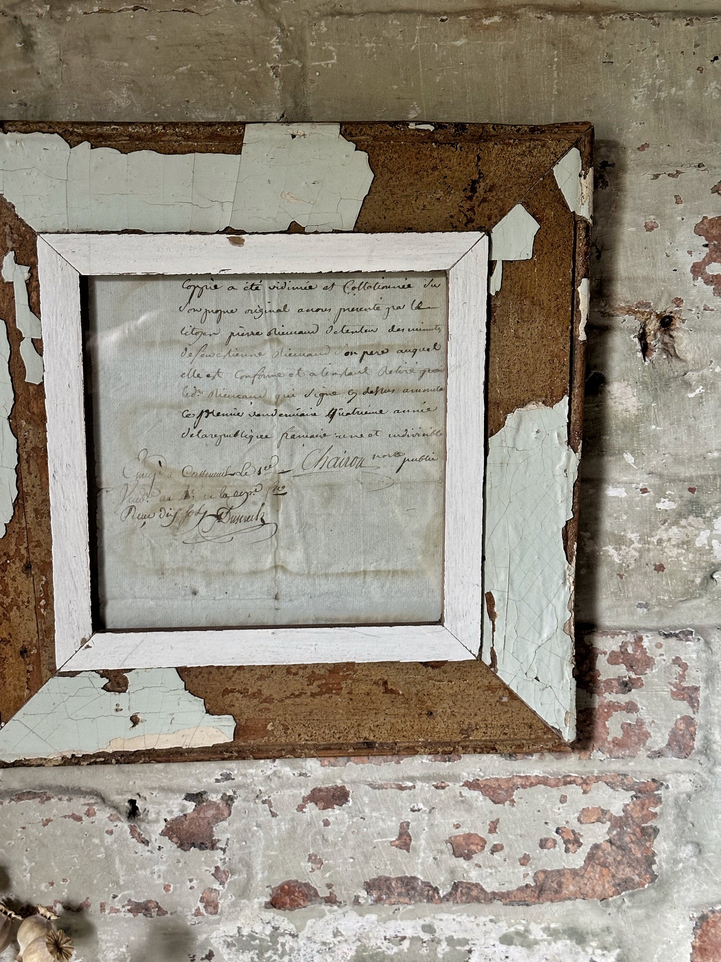 Recycled Wooden Frame by Luna Design A4 Square A