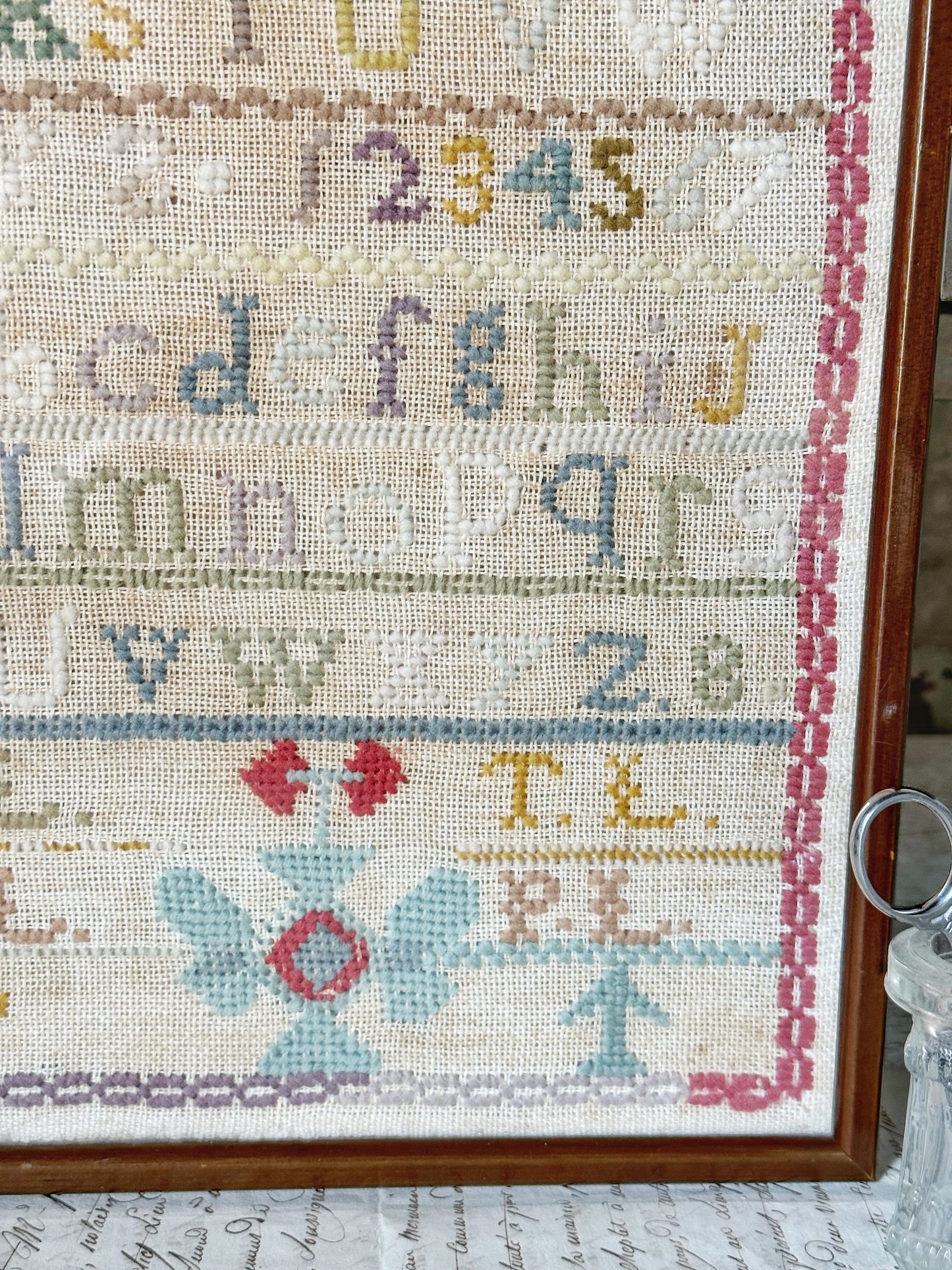 A late 1900’s Framed sampler