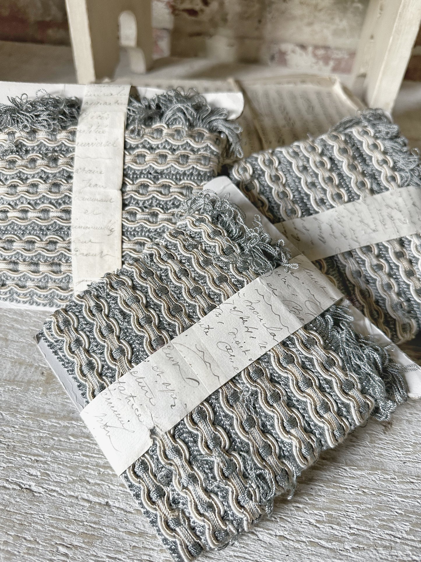 A lovely bundle of vintage trim or passementerie from a French haberdashery