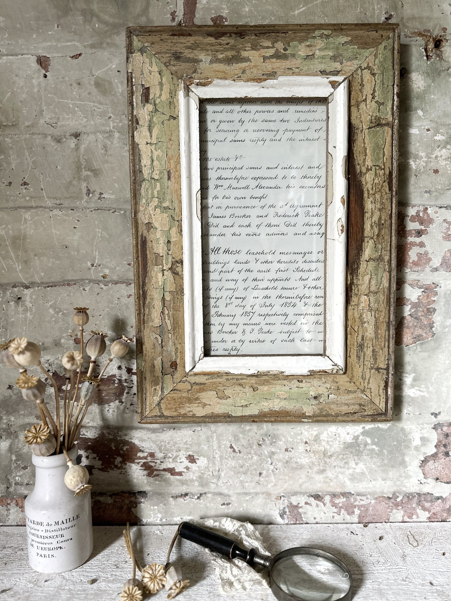 Recycled Wooden Frame by Luna Design A4 Skinny A