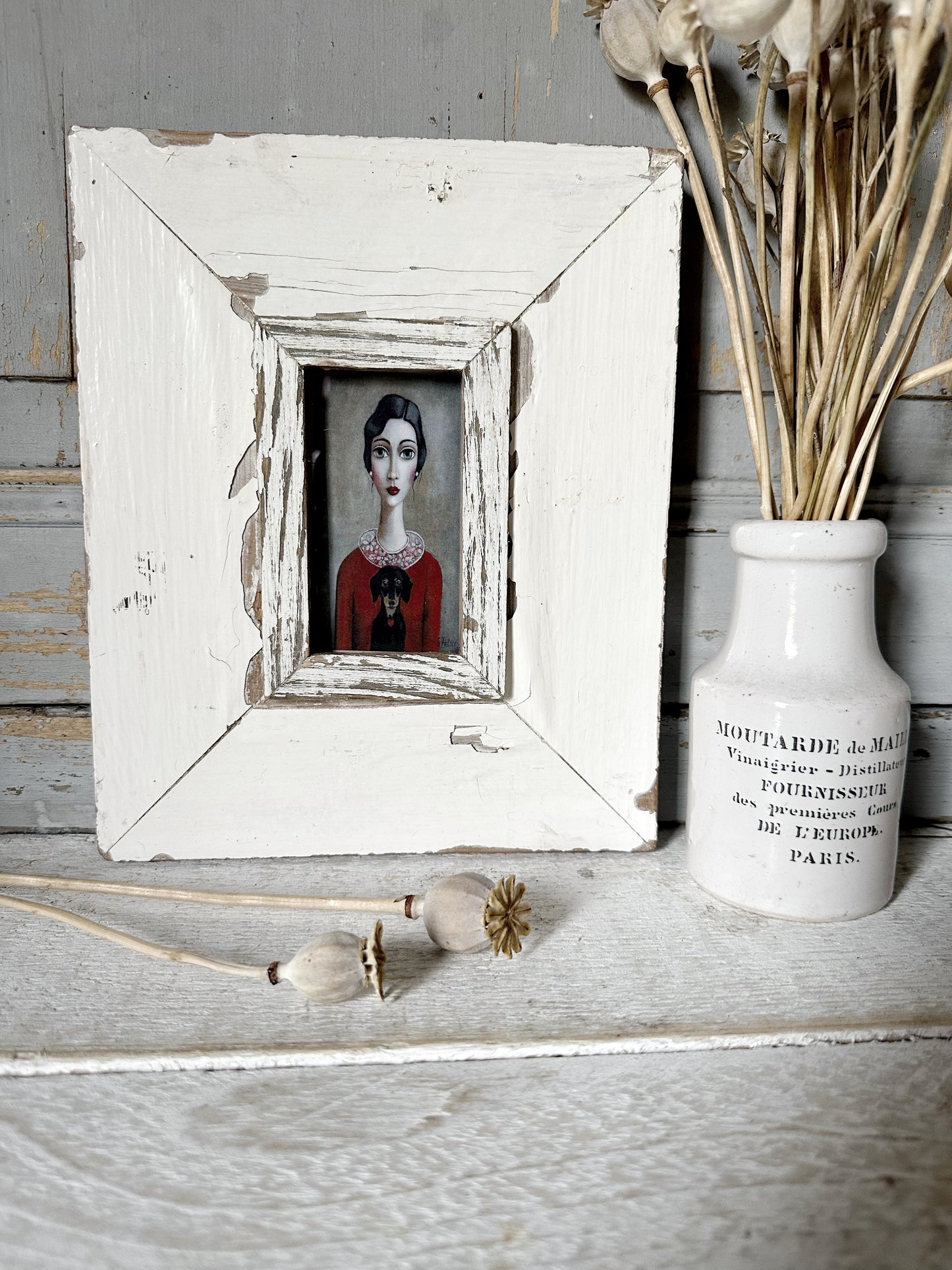 A Beautiful framed portrait of a lady by Sandra Pelser O
