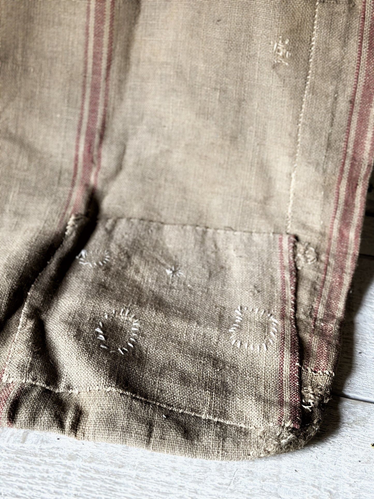 French antique hessian grain sack