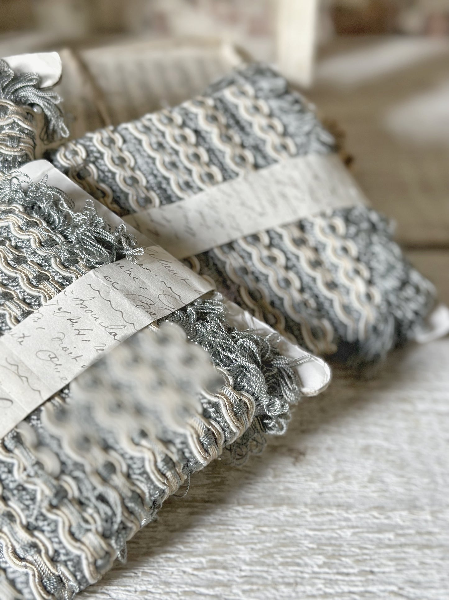 A lovely bundle of vintage trim or passementerie from a French haberdashery