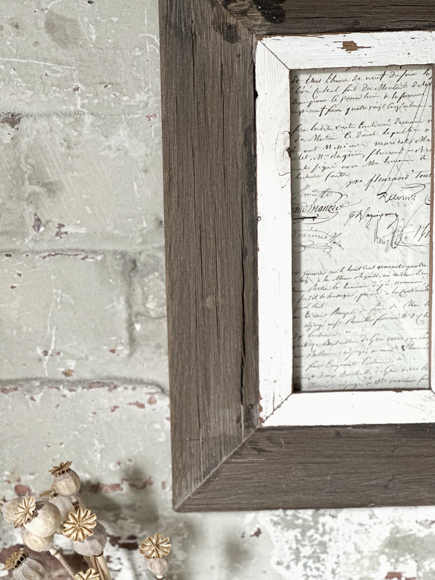 Recycled Wooden Frame by Luna Design A6 Tall B