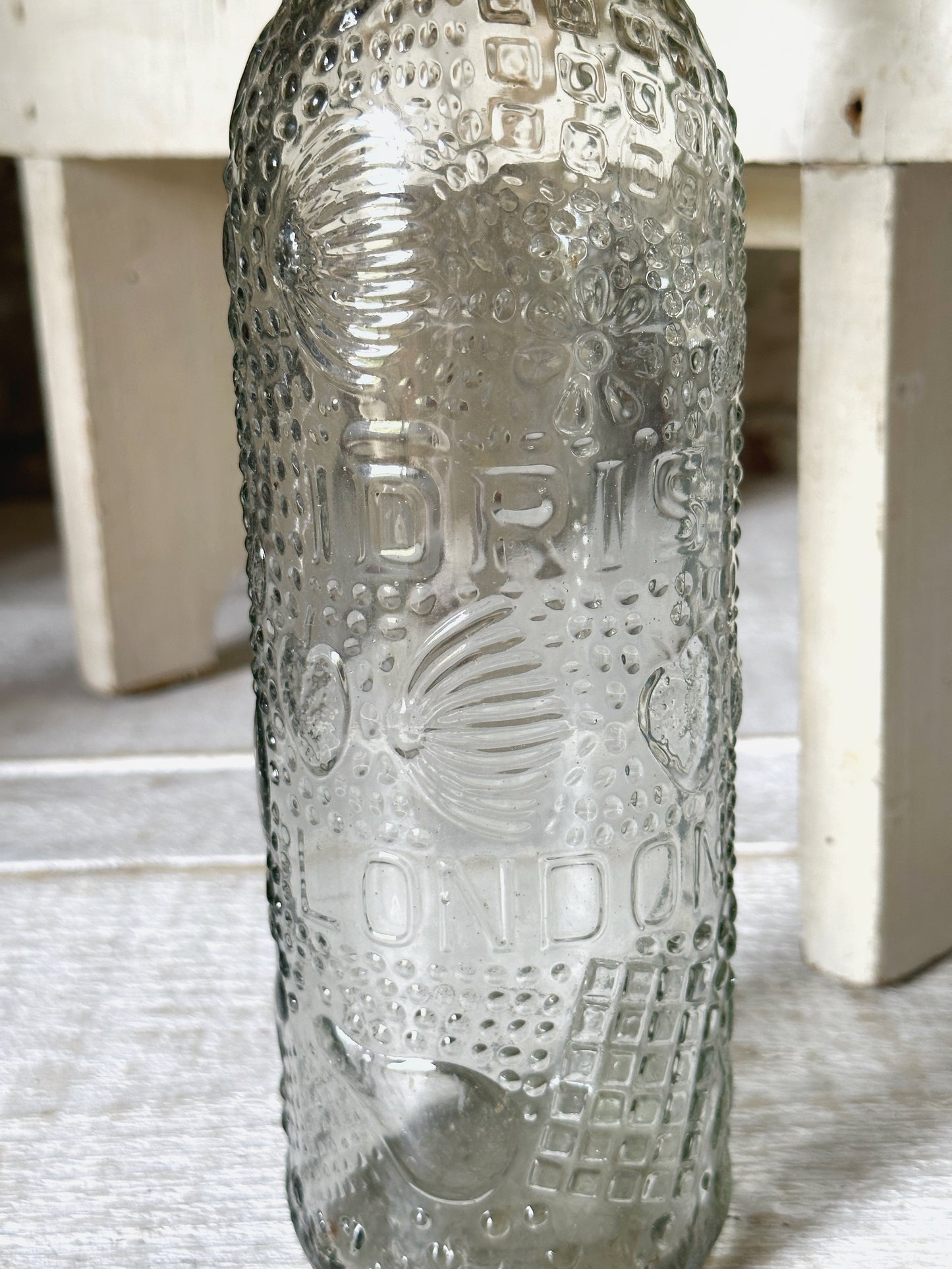 A 1920’s Idris of London cordial glass bottle