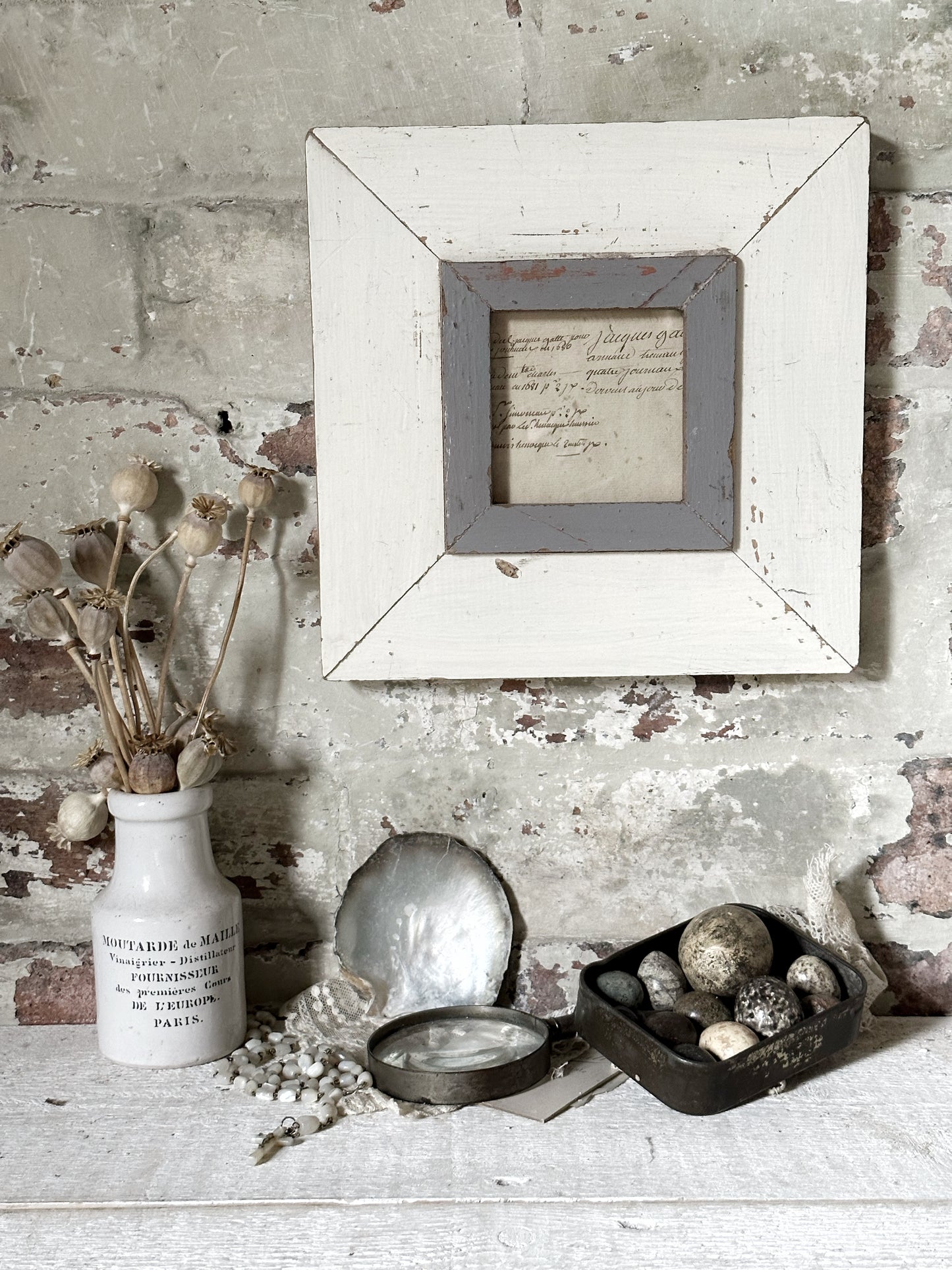 Recycled Wooden Frame by Luna Design A6 Square B