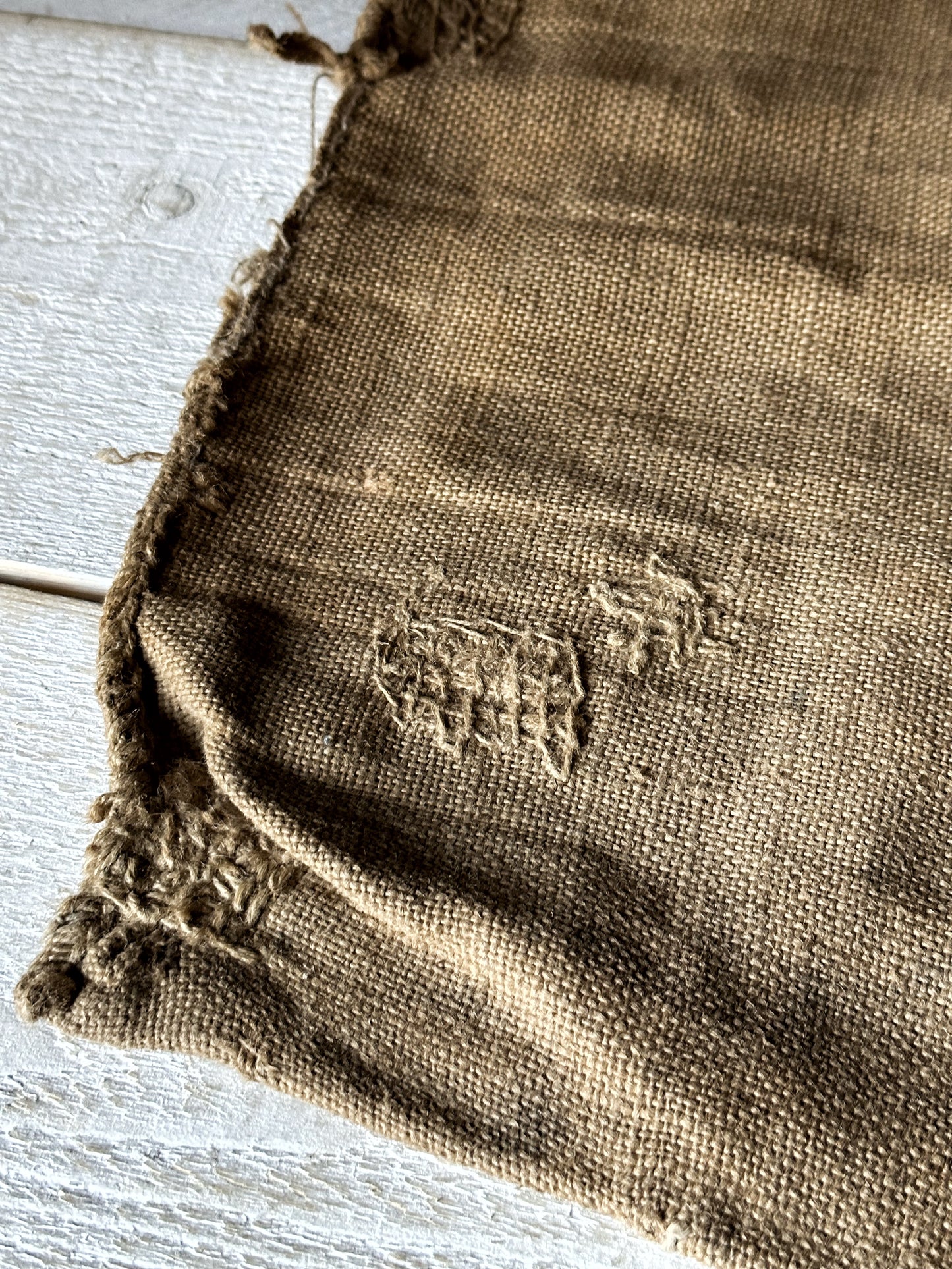 French antique hessian grain sack