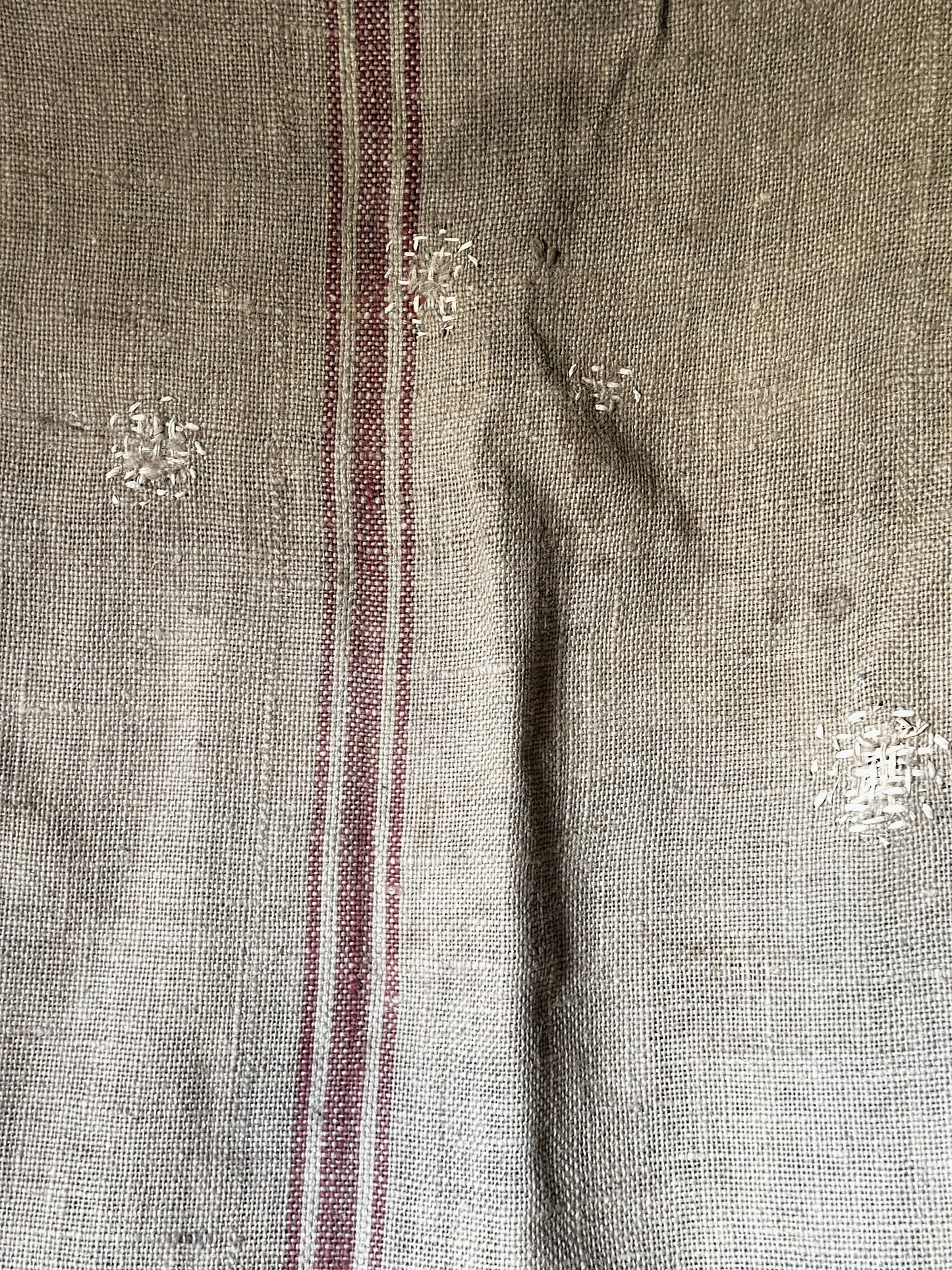 French antique hessian grain sack
