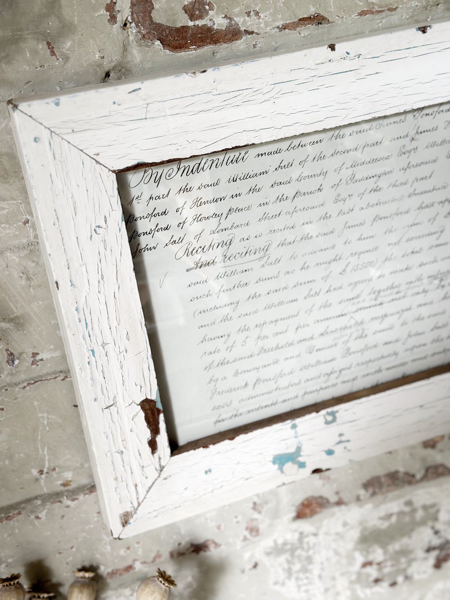 Recycled Wooden Frame by Luna Design large Rectangle Simple G
