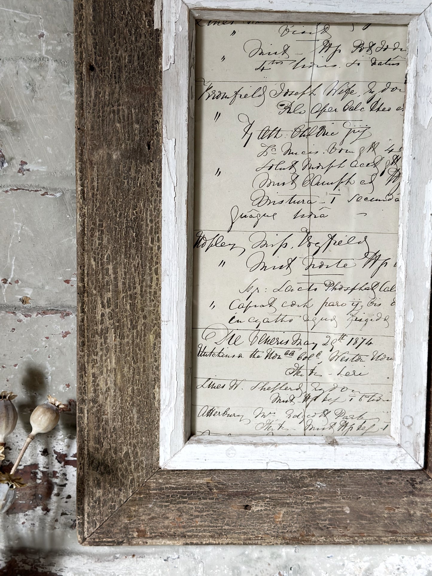 Recycled Wooden Frame by Luna Design A4 Skinny J