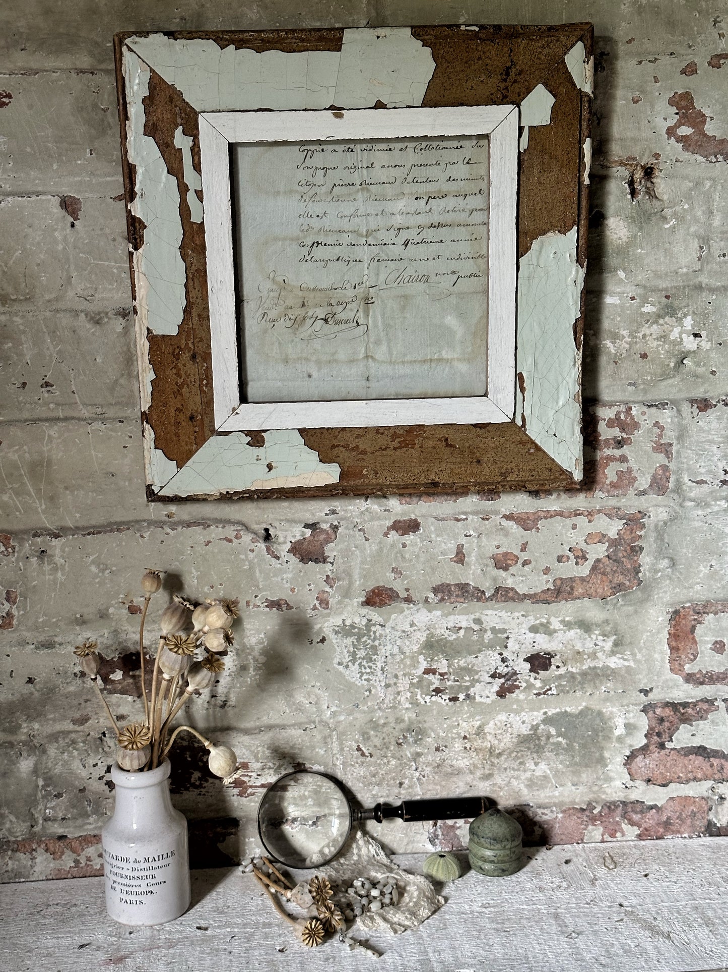 Recycled Wooden Frame by Luna Design A4 Square A
