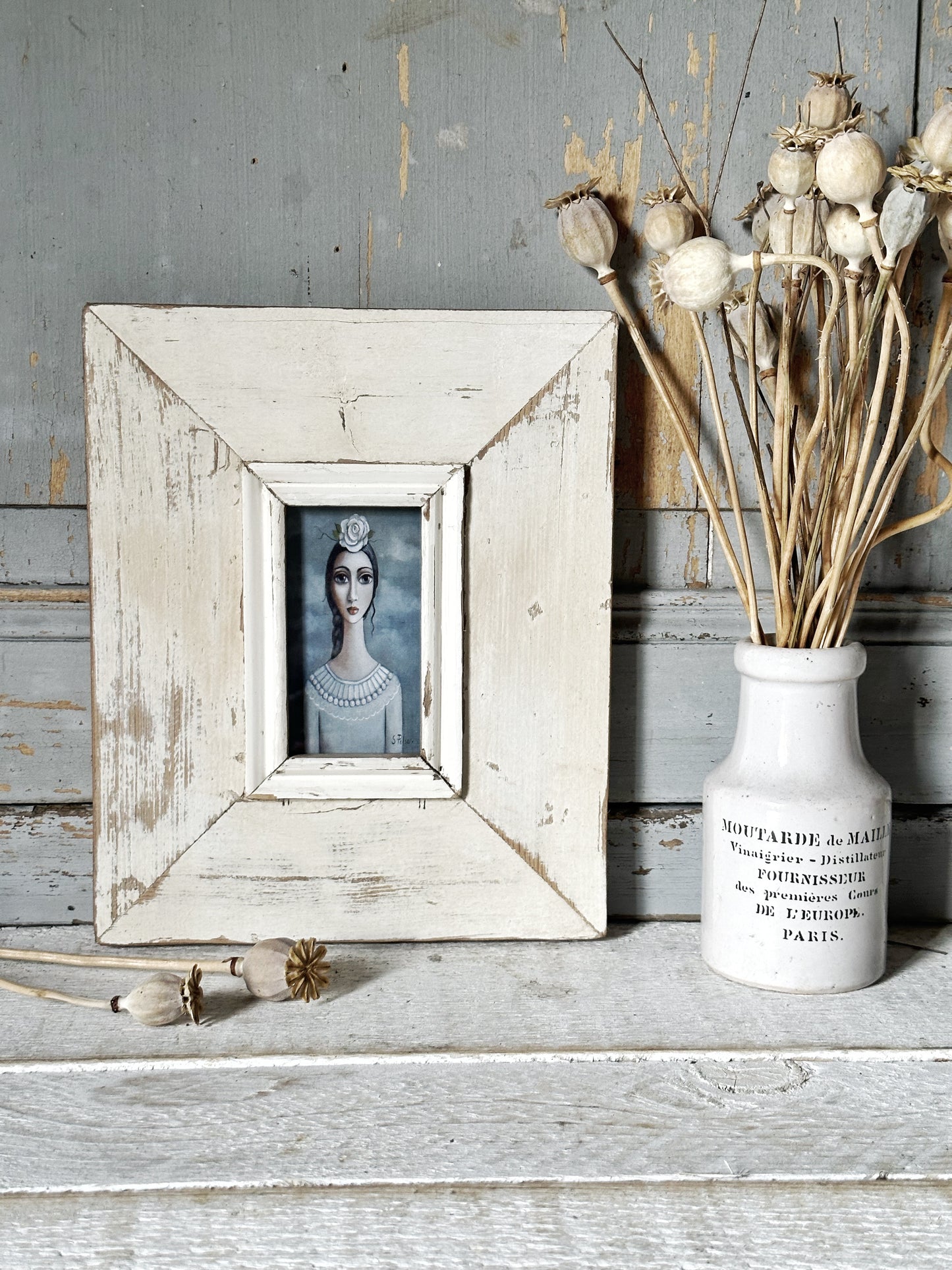A Beautiful framed portrait of a lady by Sandra Pelser S
