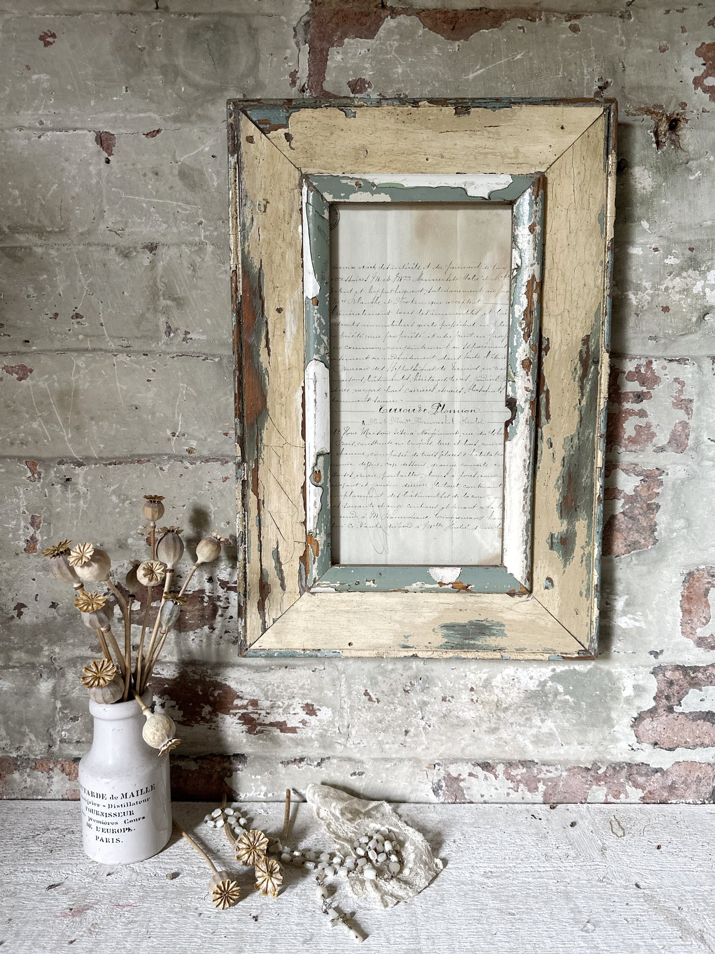 Recycled Wooden Frame by Luna Design A4 Skinny B