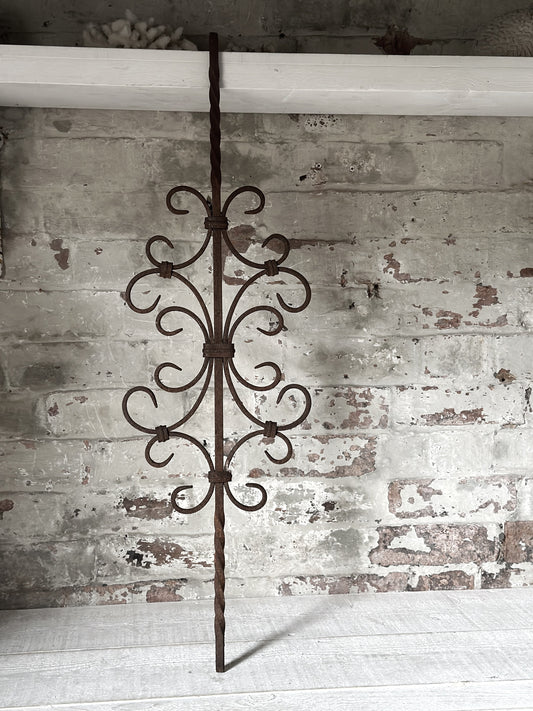 Antique French Forged Balcony Spindle or Balustrade