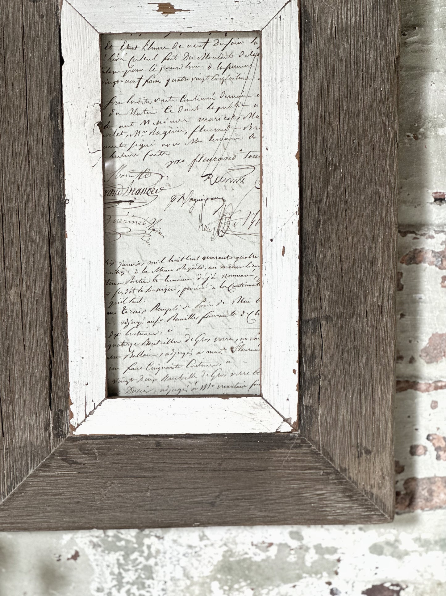 Recycled Wooden Frame by Luna Design A6 Tall B