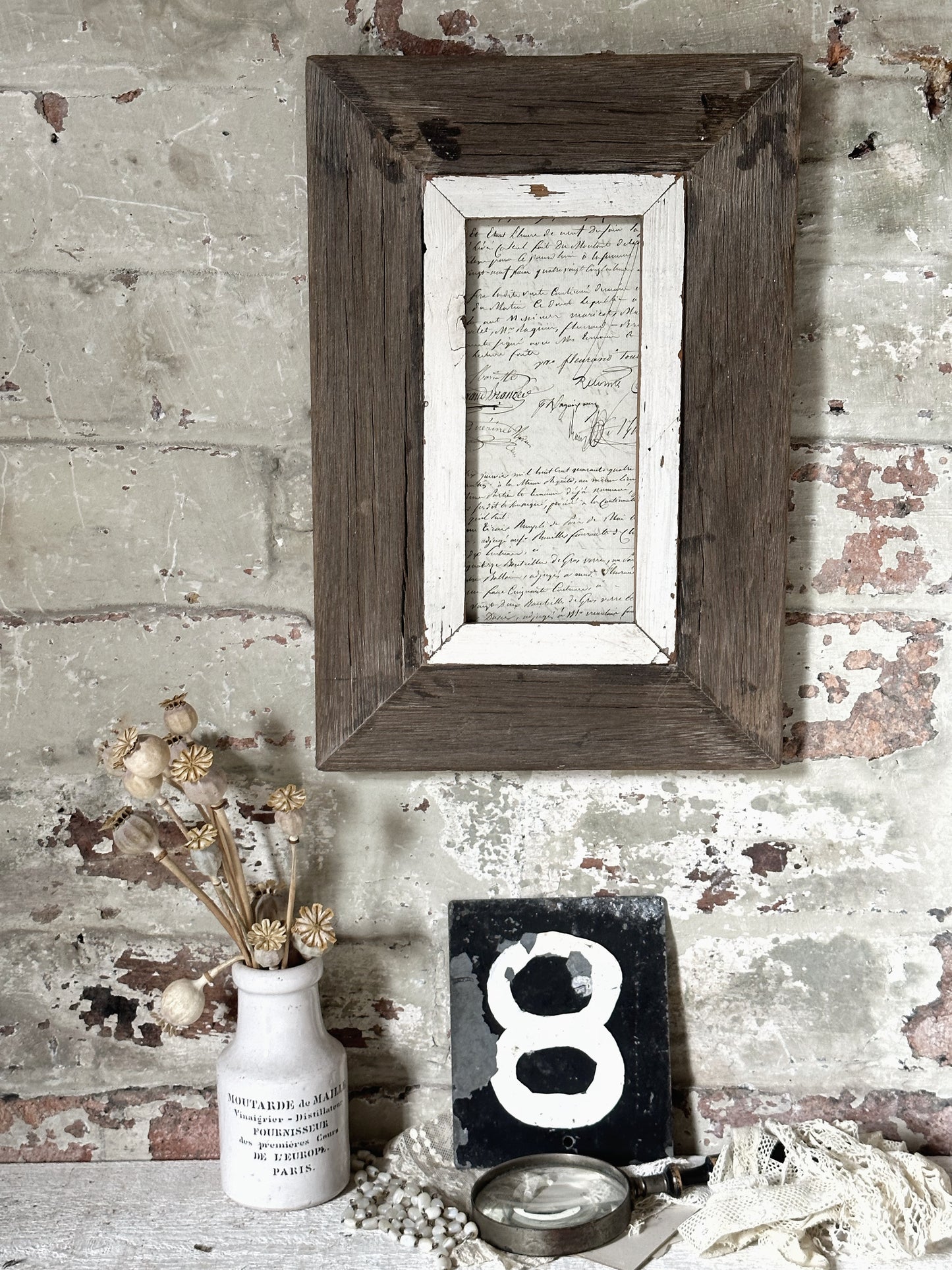 Recycled Wooden Frame by Luna Design A6 Tall B