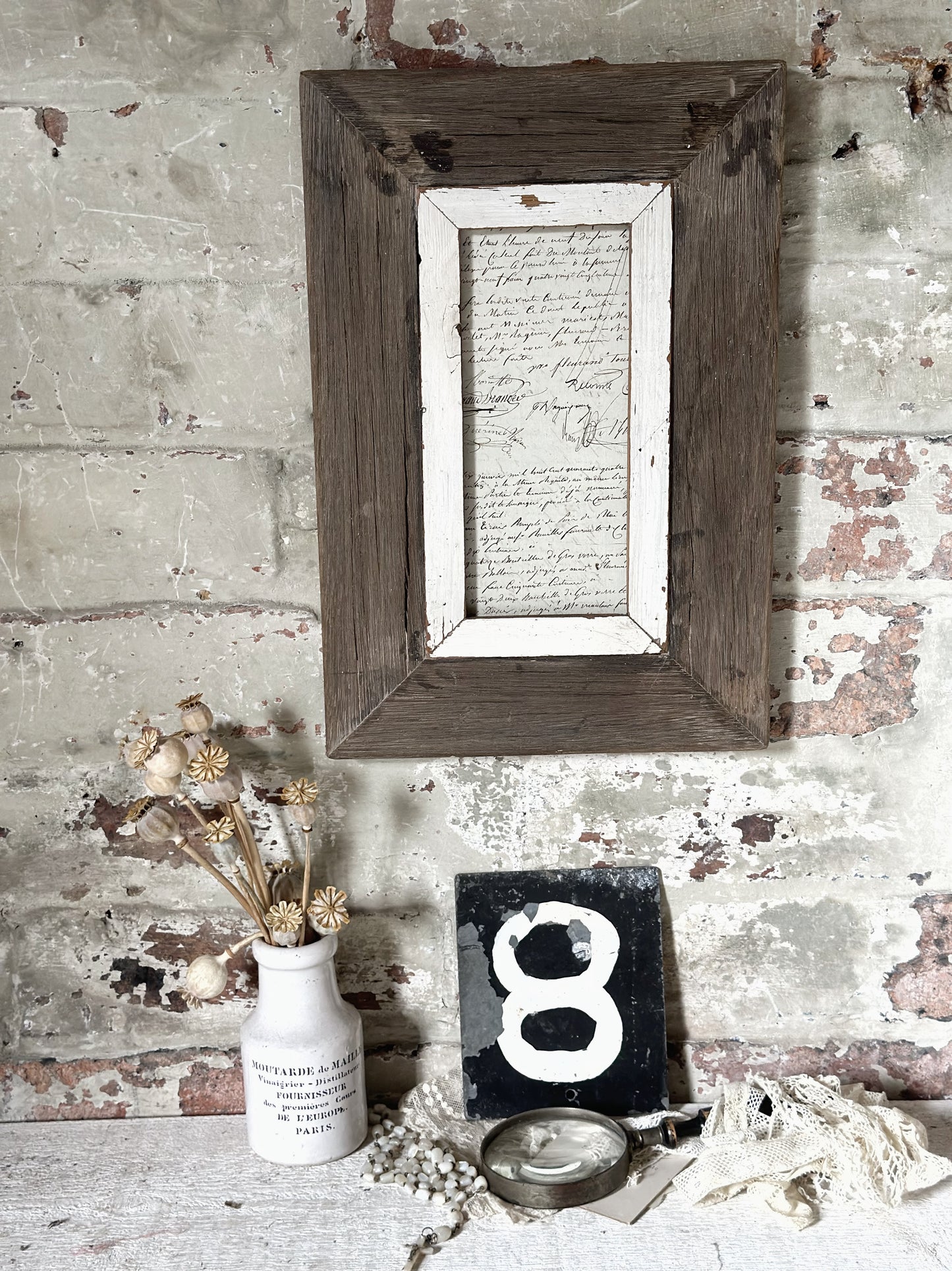 Recycled Wooden Frame by Luna Design A6 Tall B