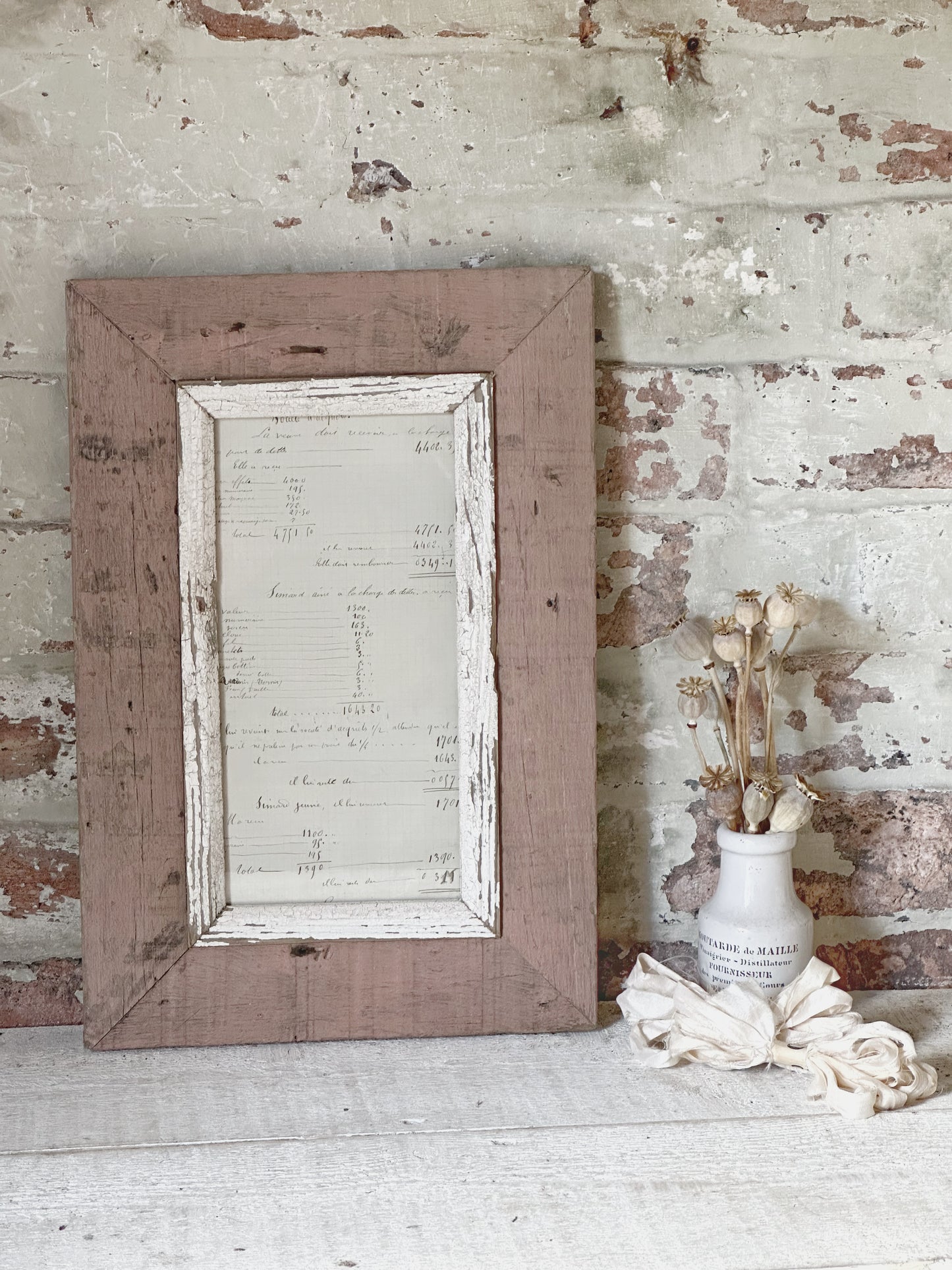 Recycled Wooden Frame by Luna Design A4 Skinny A