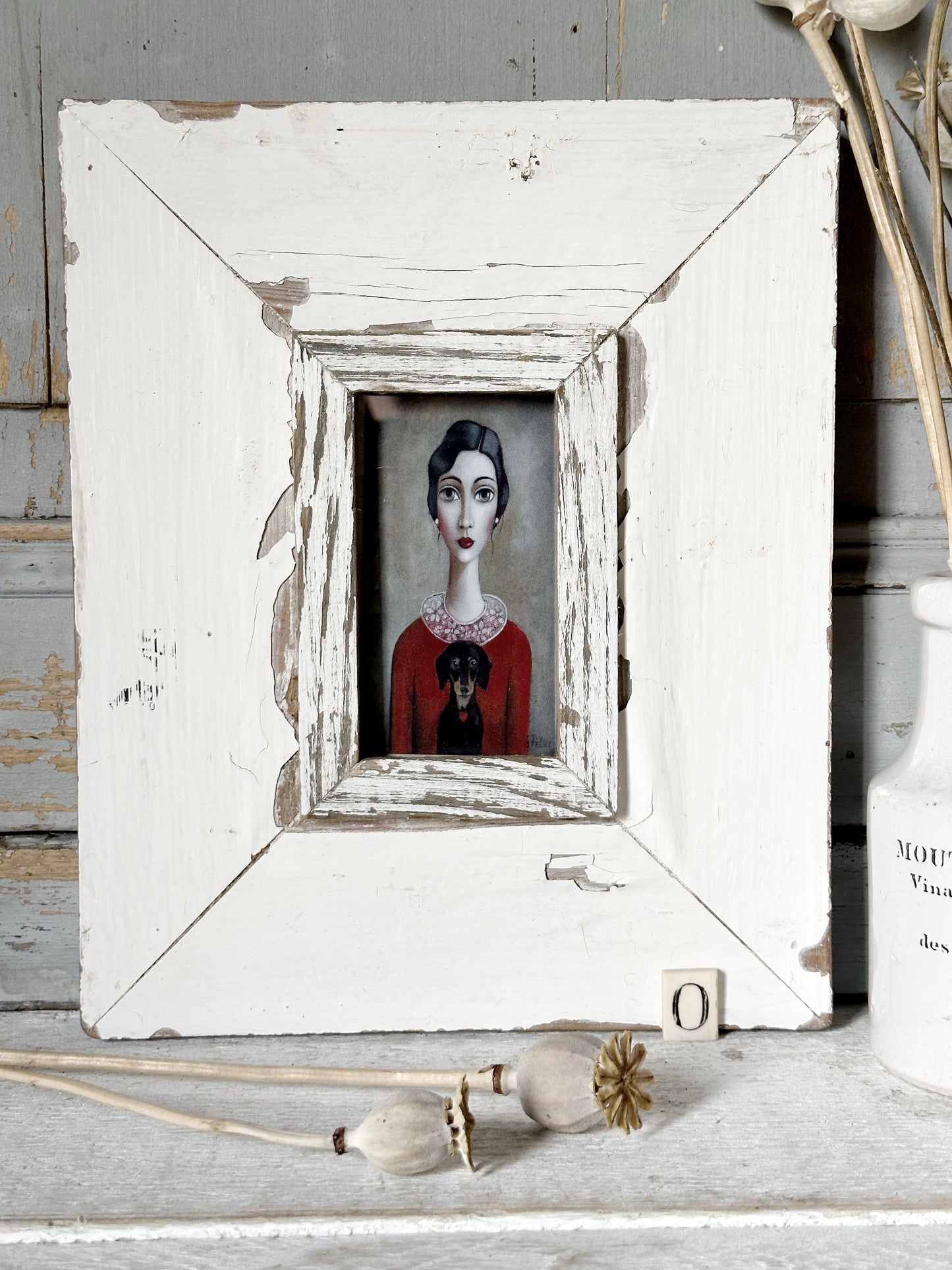 A Beautiful framed portrait of a lady by Sandra Pelser O