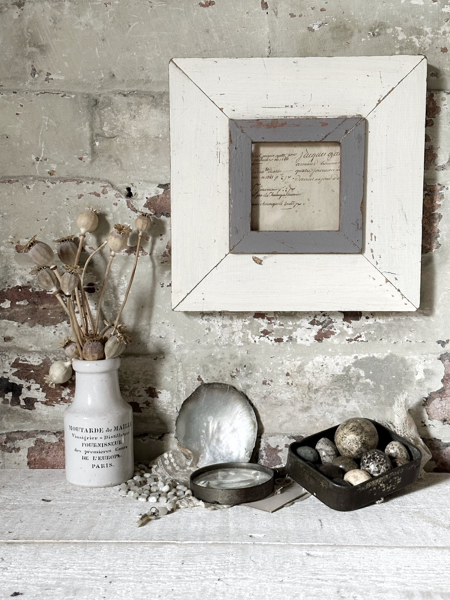 Recycled Wooden Frame by Luna Design A6 Square B