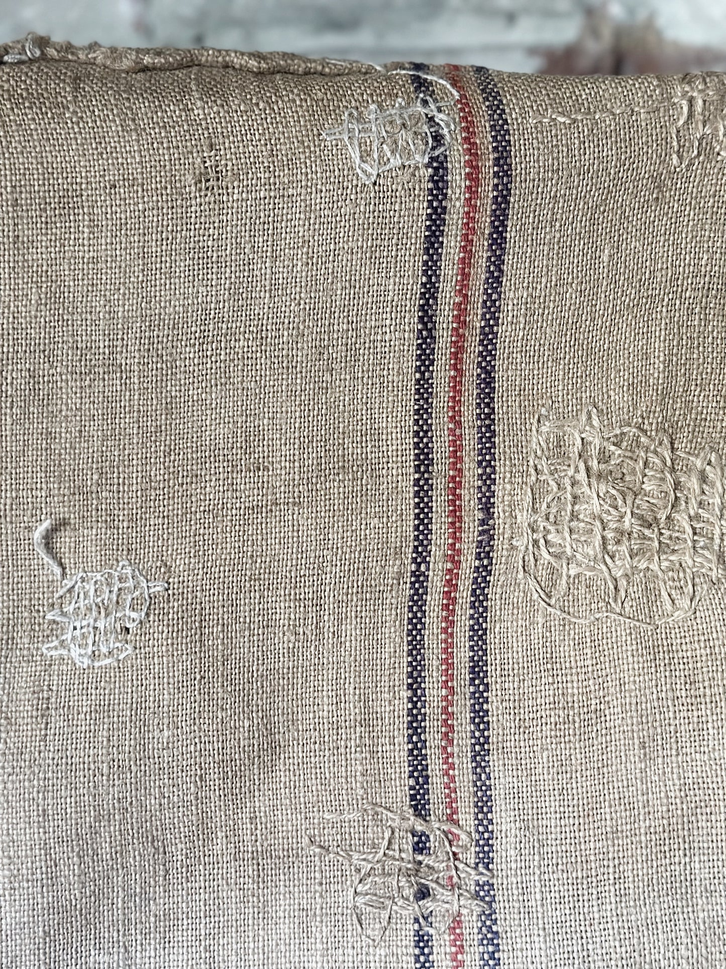 French antique hessian grain sack