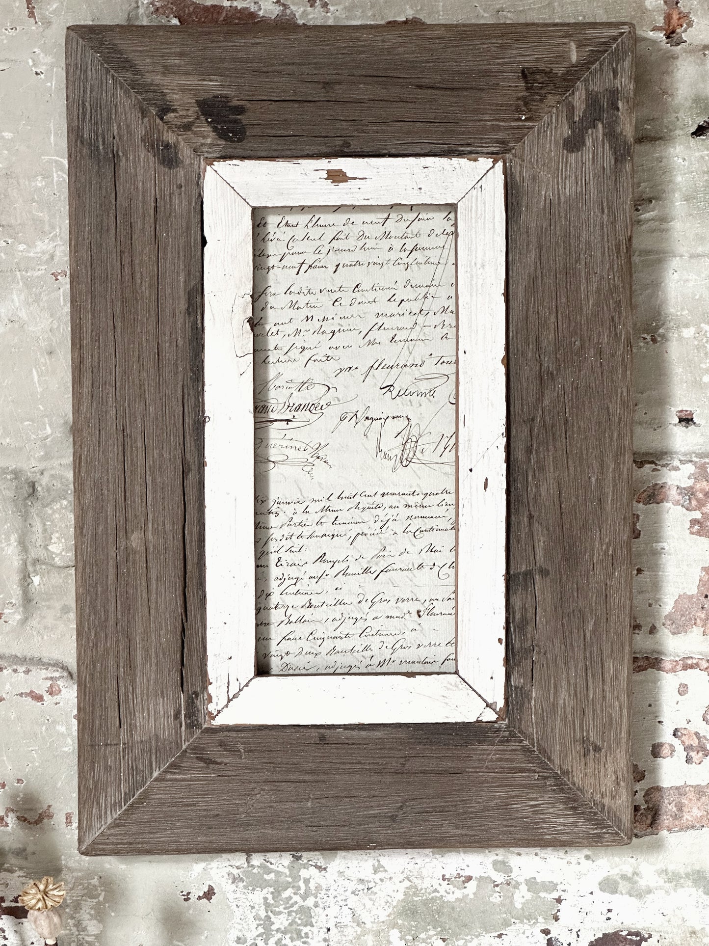 Recycled Wooden Frame by Luna Design A6 Tall B