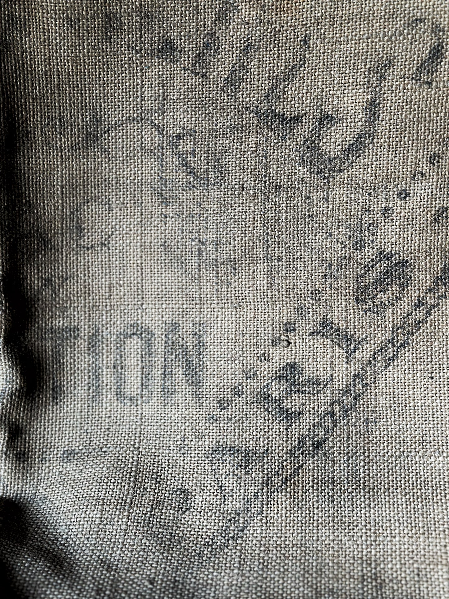 French antique hessian grain sack