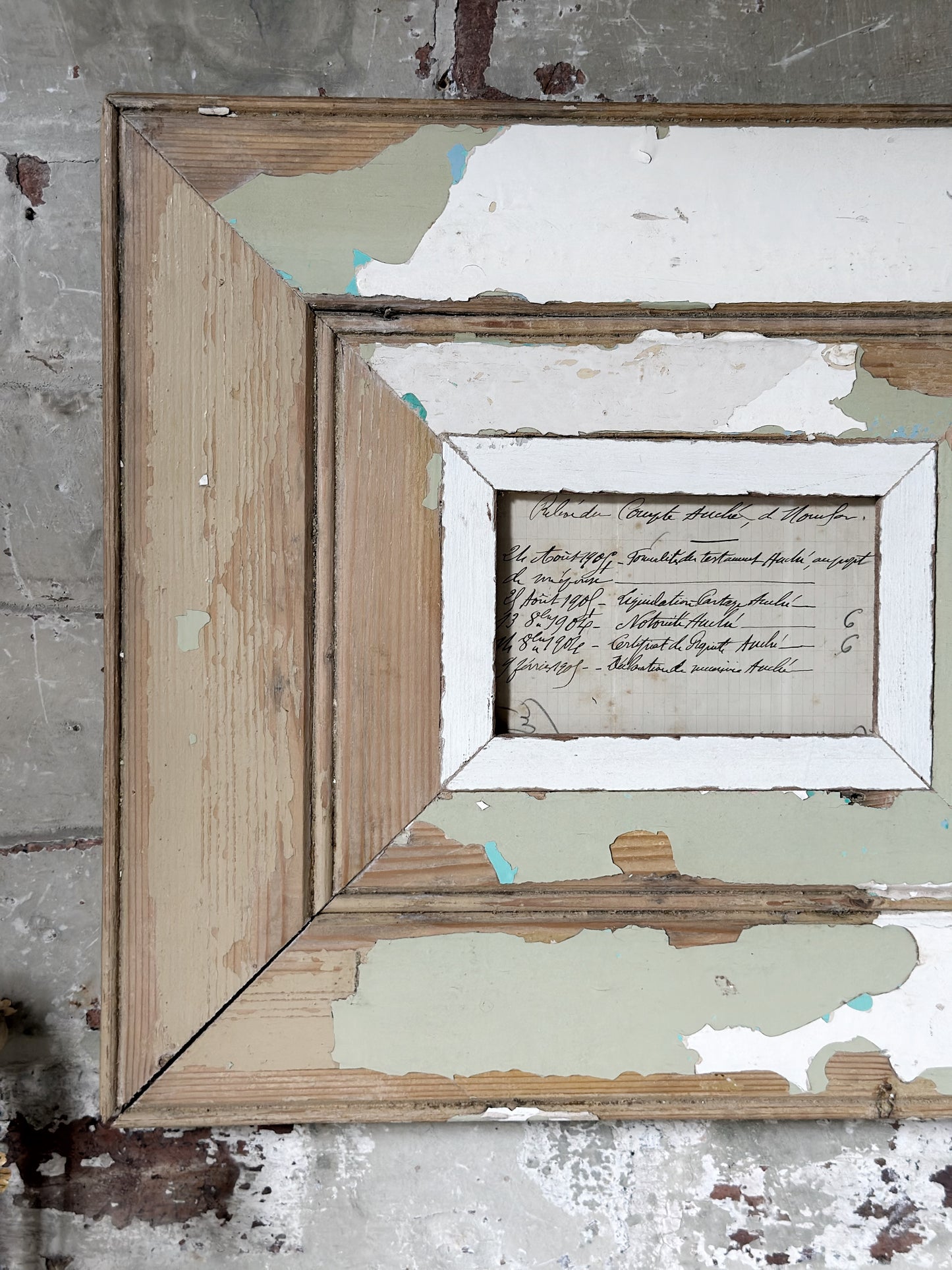 Recycled Wooden Frame by Luna Design Wide Edge B