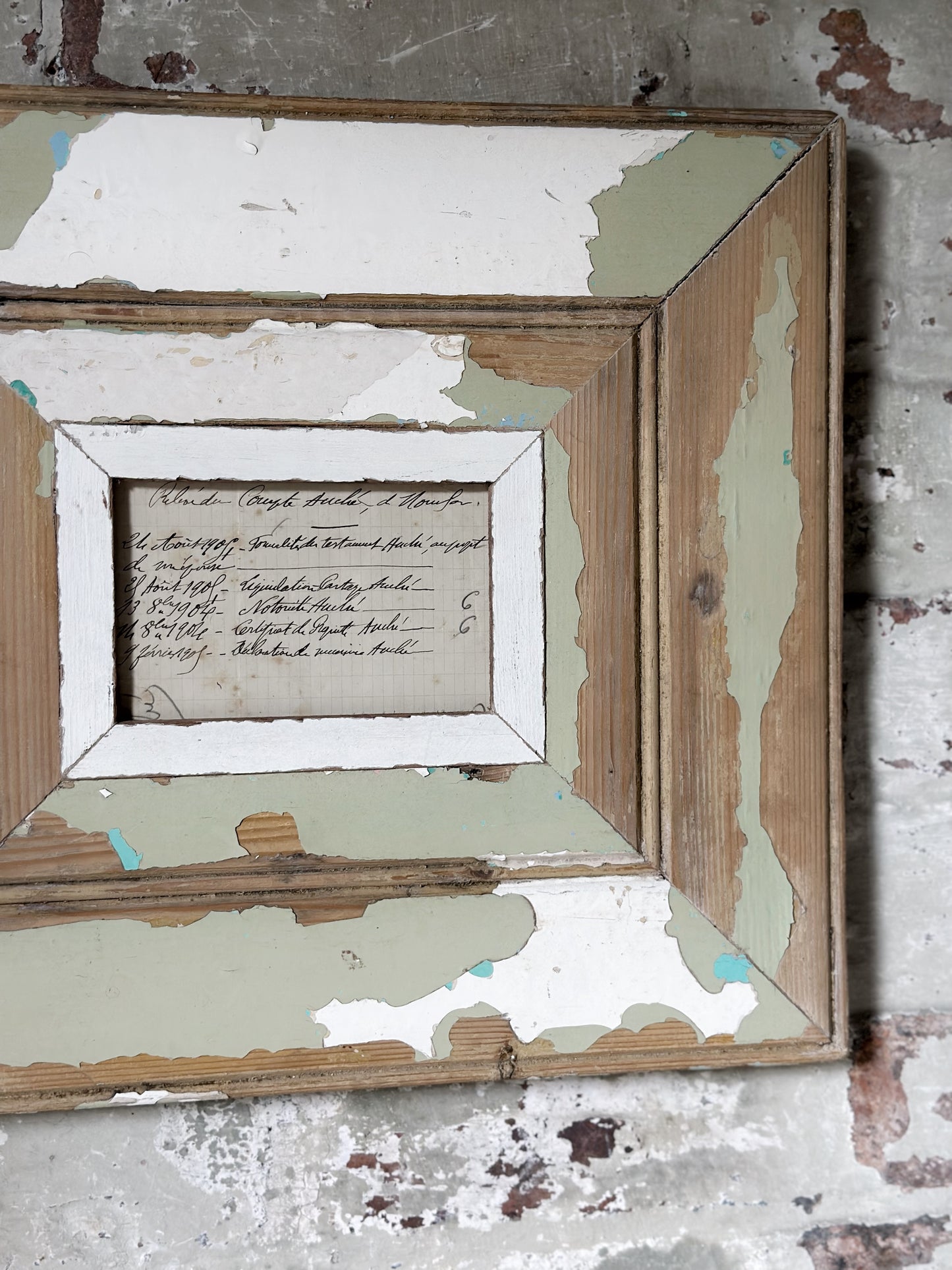 Recycled Wooden Frame by Luna Design Wide Edge B