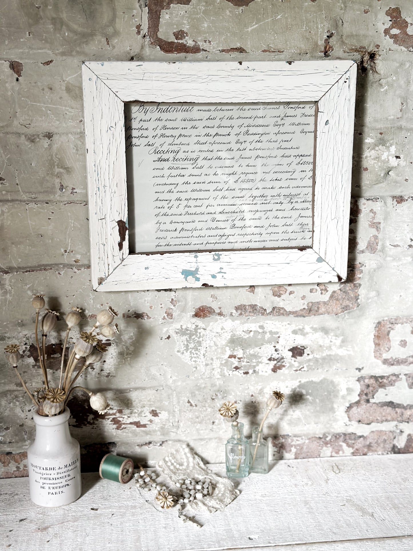 Recycled Wooden Frame by Luna Design large Rectangle Simple G