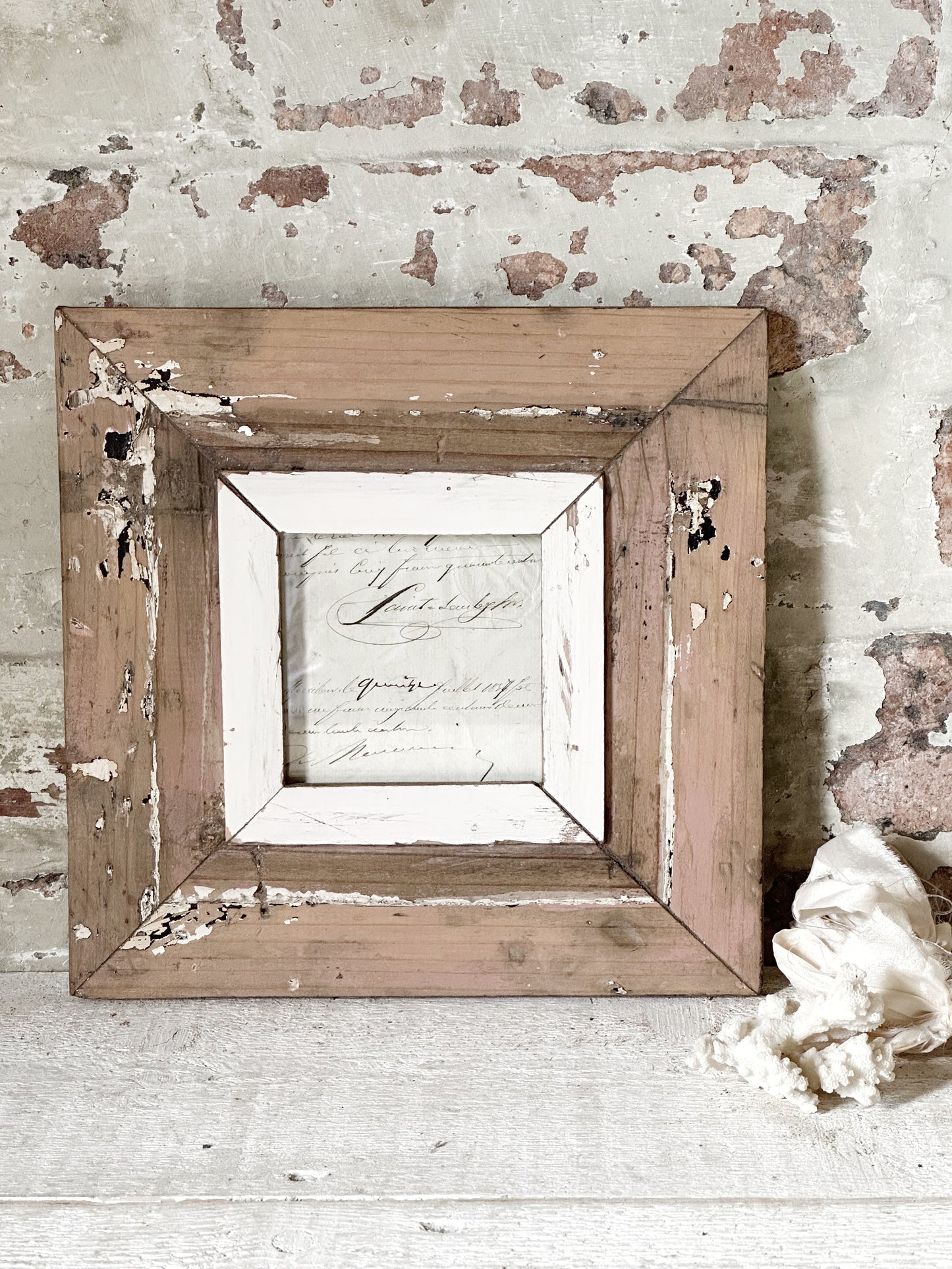 Recycled Wooden Frame by Luna Design A6 Square P