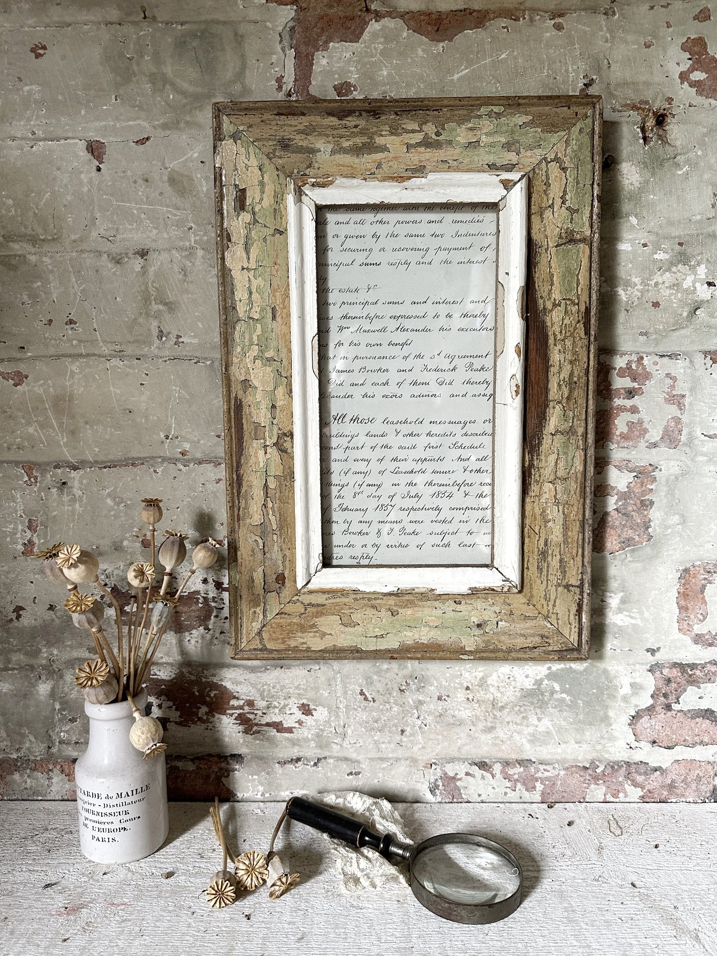 Recycled Wooden Frame by Luna Design A4 Skinny A