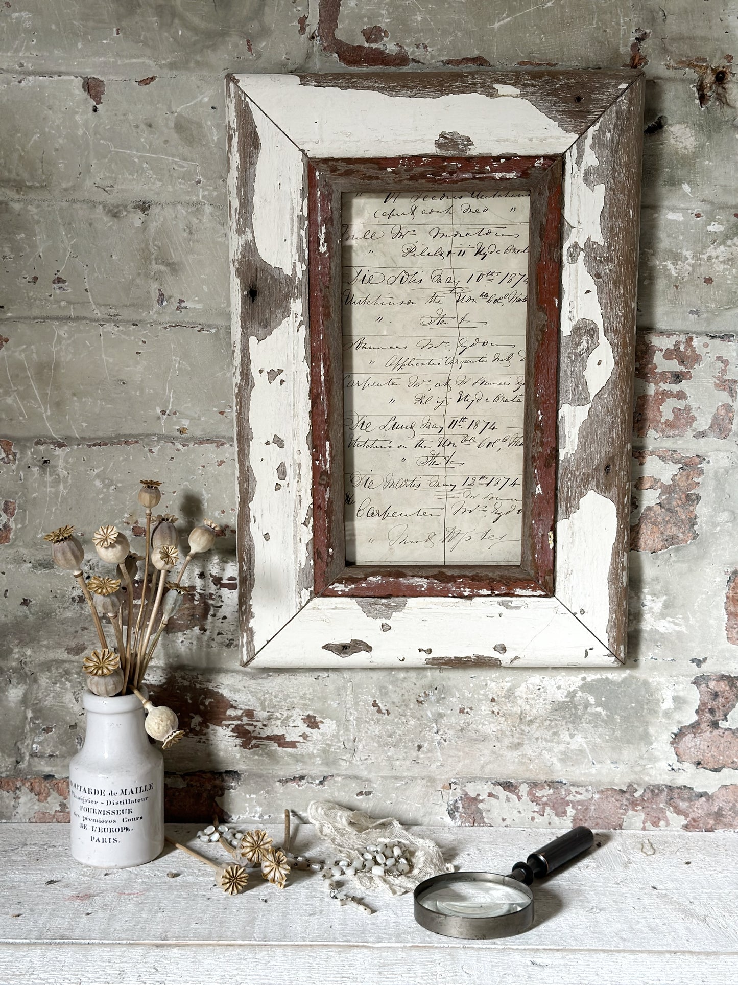 Recycled Wooden Frame by Luna Design A4 Skinny B