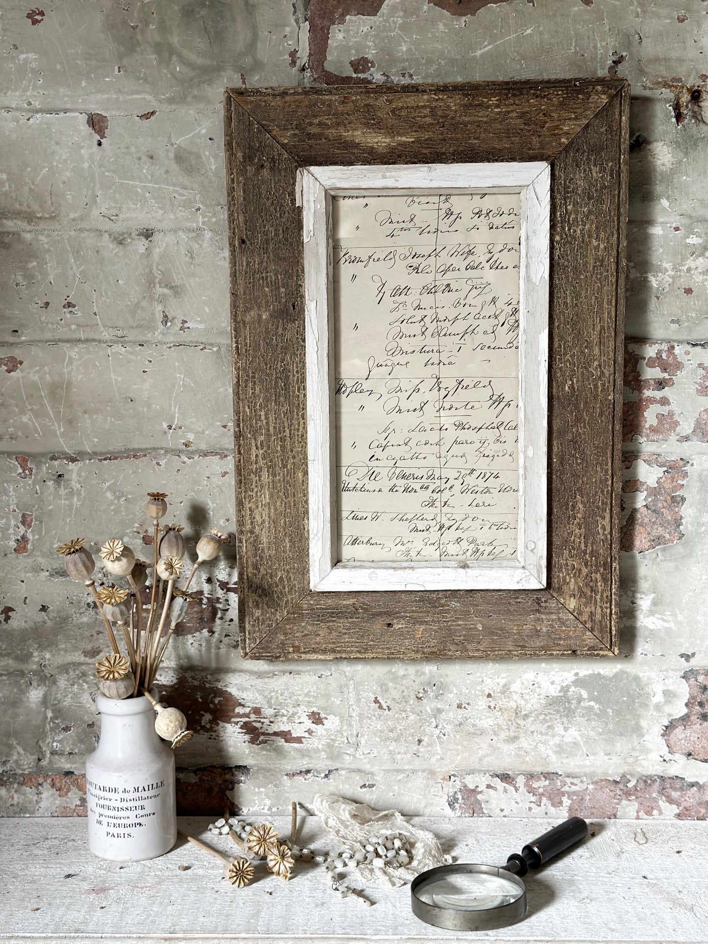 Recycled Wooden Frame by Luna Design A4 Skinny J