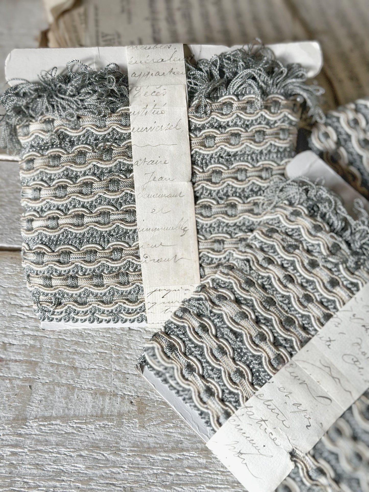 A lovely bundle of vintage trim or passementerie from a French haberdashery