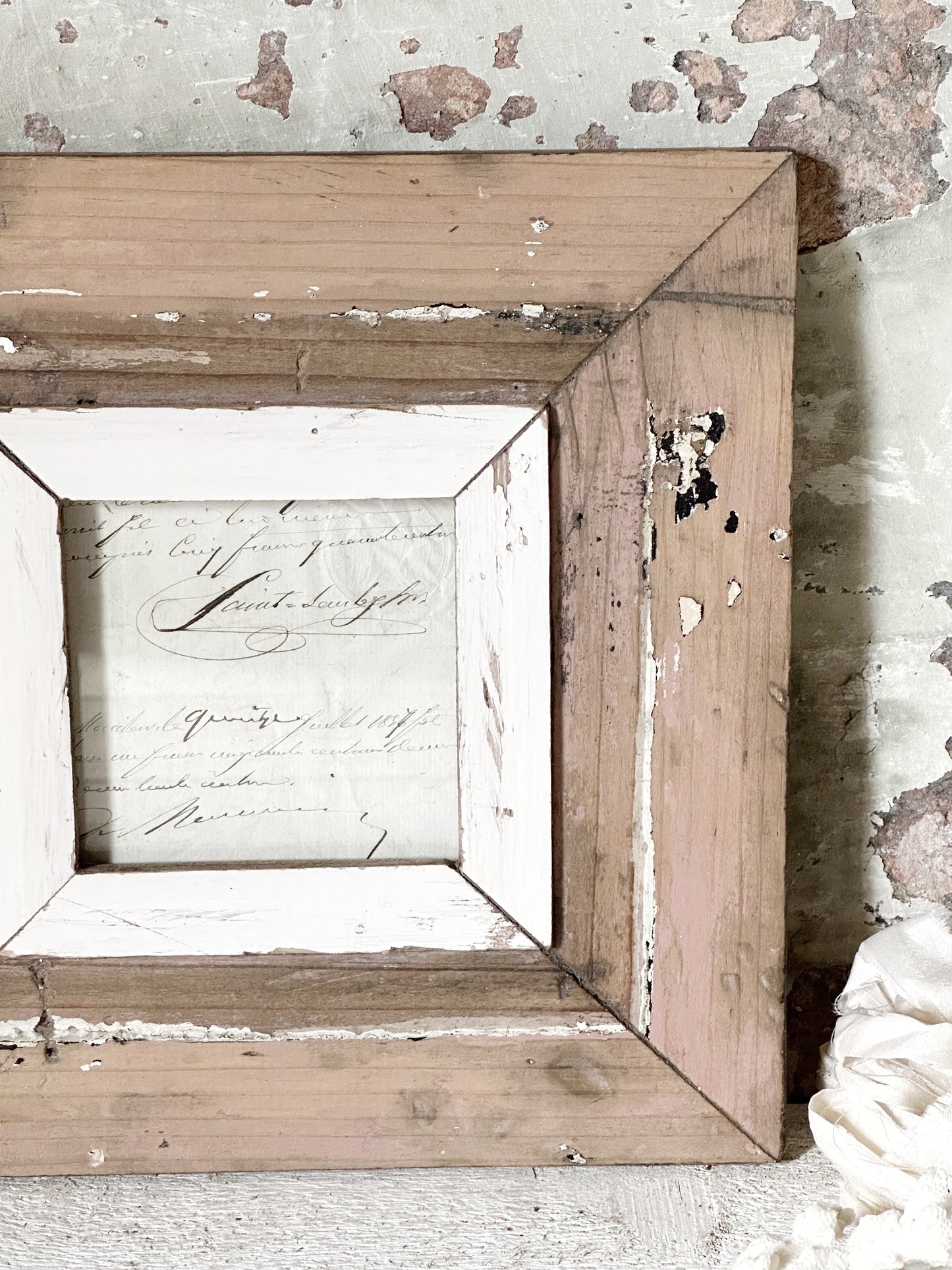 Recycled Wooden Frame by Luna Design A6 Square P